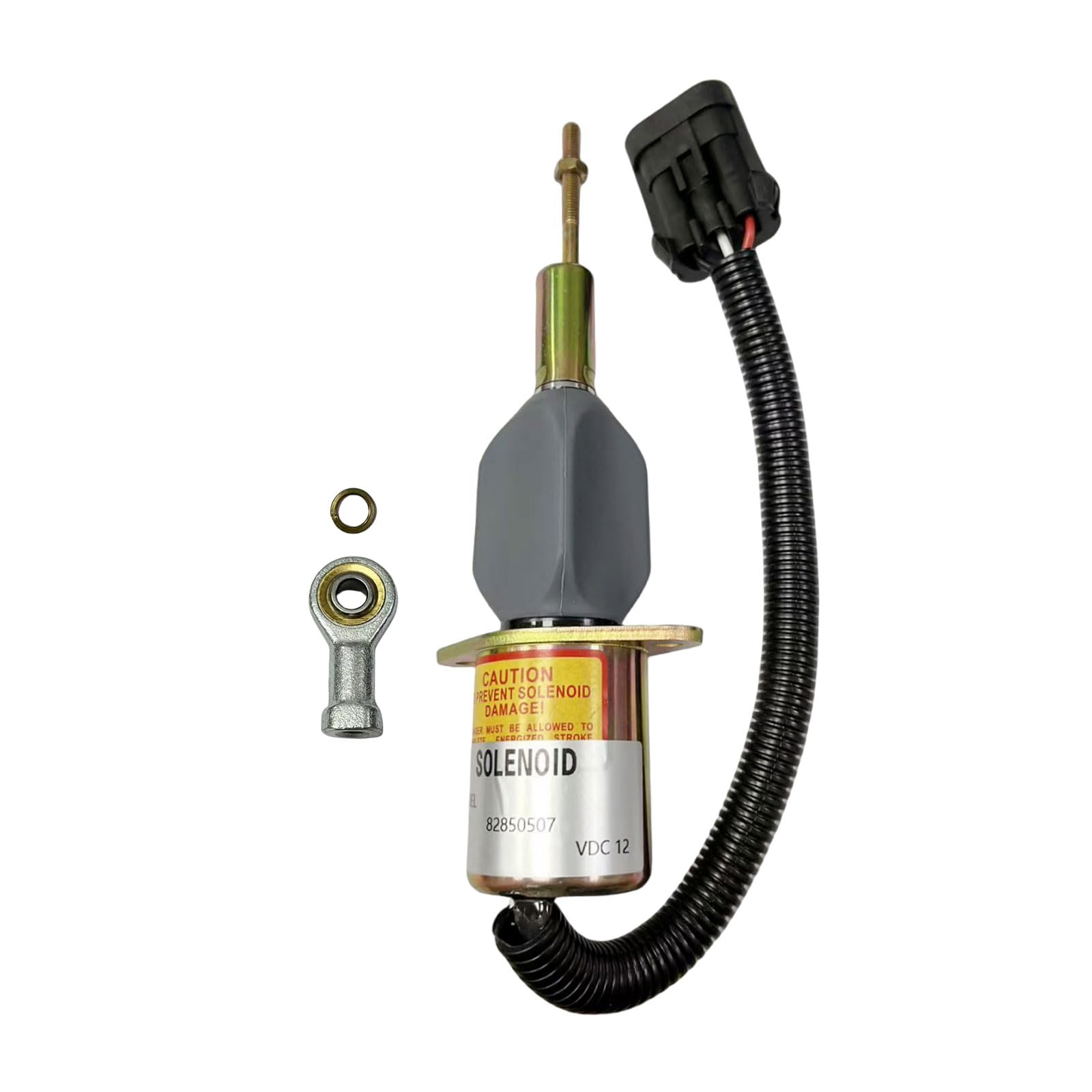 82850507 12V Fuel Shutoff Solenoid Suitable for Ford for New Holland 8670 8670A 8770 8770A 8870 8870A 8970 8970A