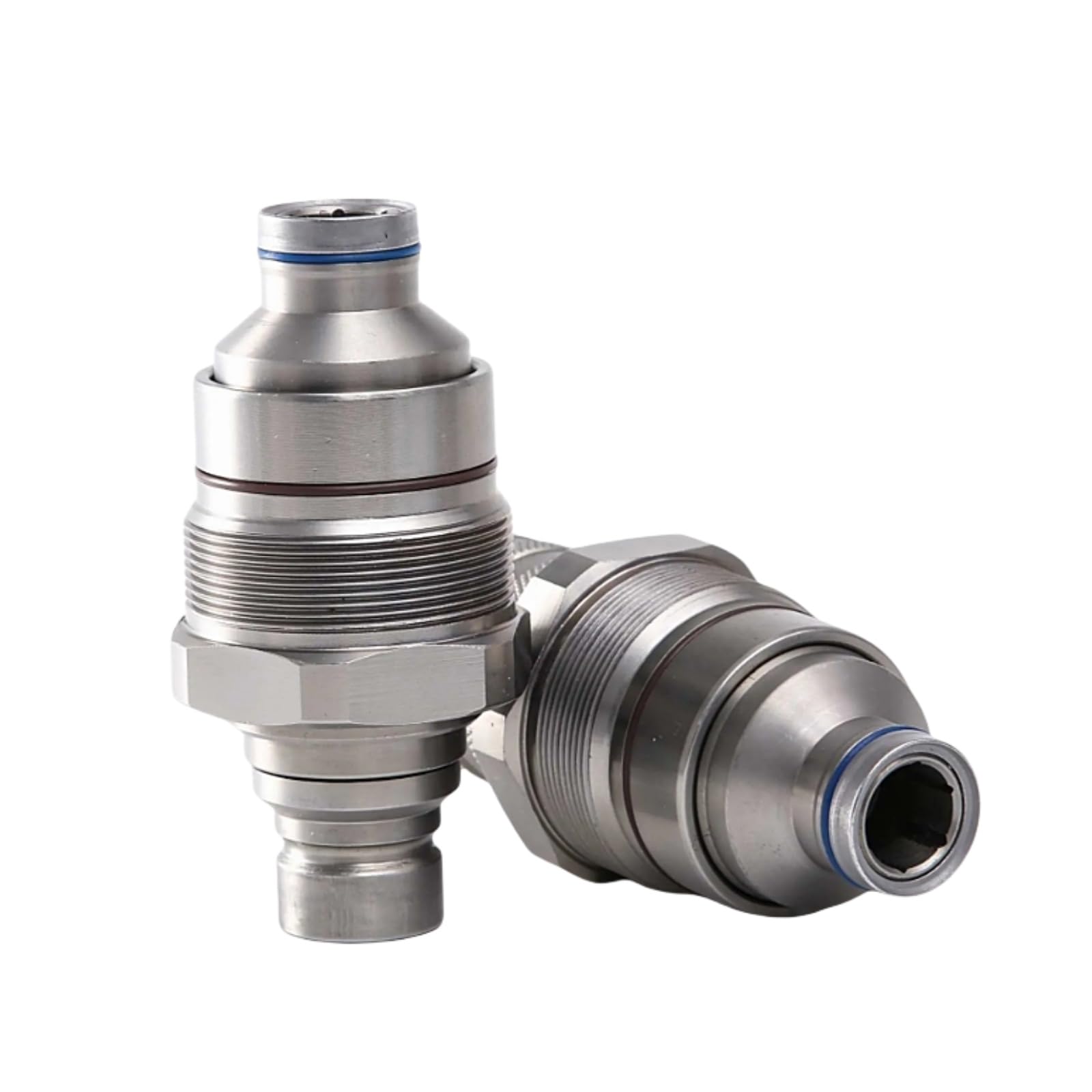 Flat Face Coupler Kit AT406475 47396760 V1311-77140 373-6967 Compatible with John Deere Skid Steer Loader 318E 319E 320E 323E 326E 328E 329E 332E 333E