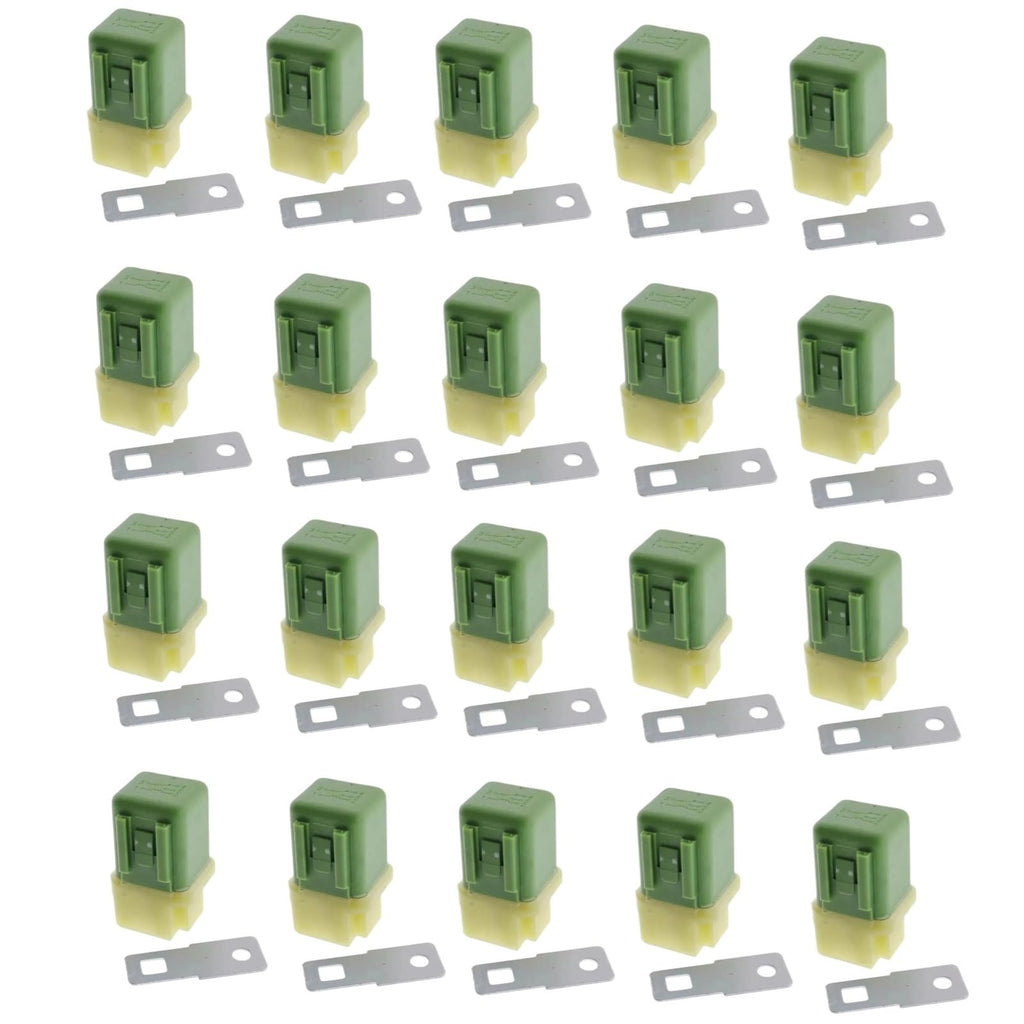 20pcs Electrical Starter Relay AT154924 4251588 5AT02-261022 Compatible with Hitachi EX120-5 EX200-3 EX60-2 EX100-2 EX100-3 EX120-2 EX200-2 John Deere 110 120 160LC 230LC 330LCR 450LC 550LC Excavator