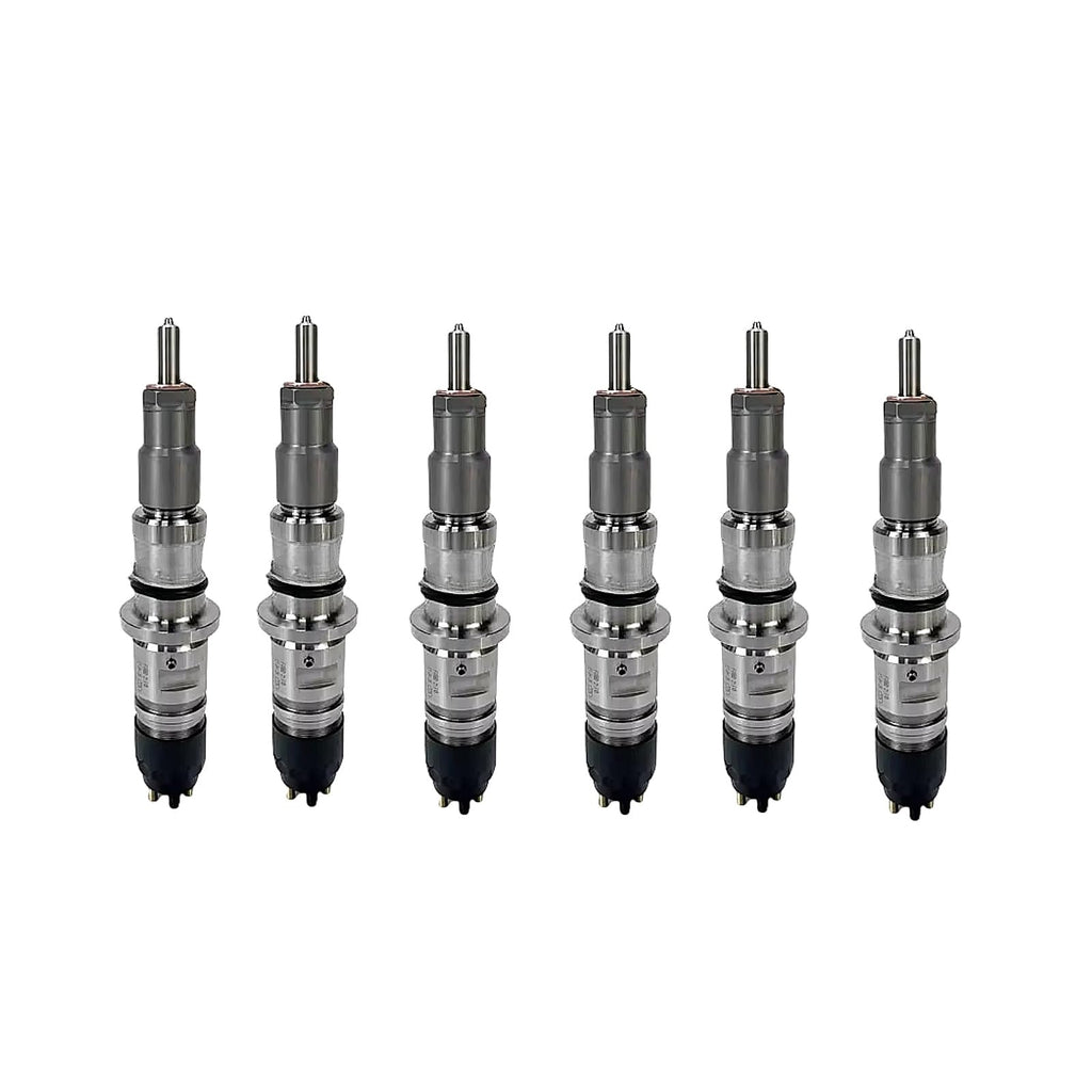 6 Pcs Fuel Injectors 445120054 0445120059 0445120231 0445120236 0445120305 Compatible with 5263262 PC200-8 Cummins QSB6.7 QSB5.9
