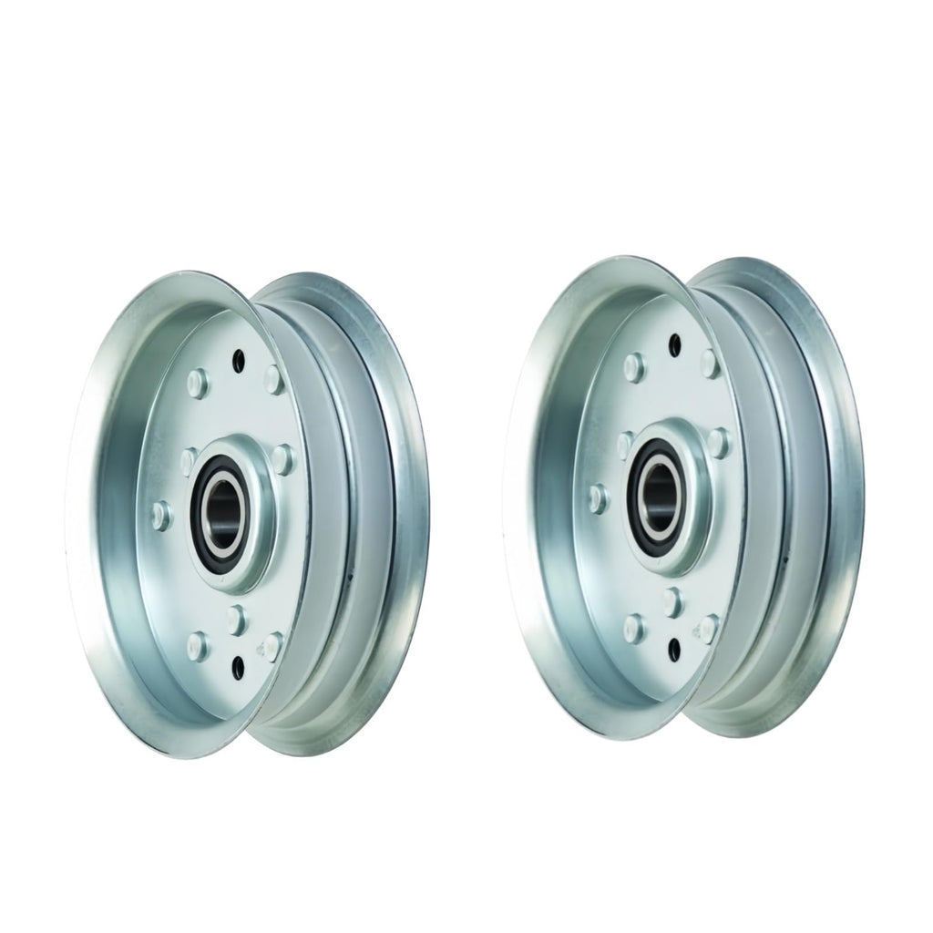 2PCS Flat Idler Pulley GY22082 GY20629 Fits for John Deere LA150 LA175
