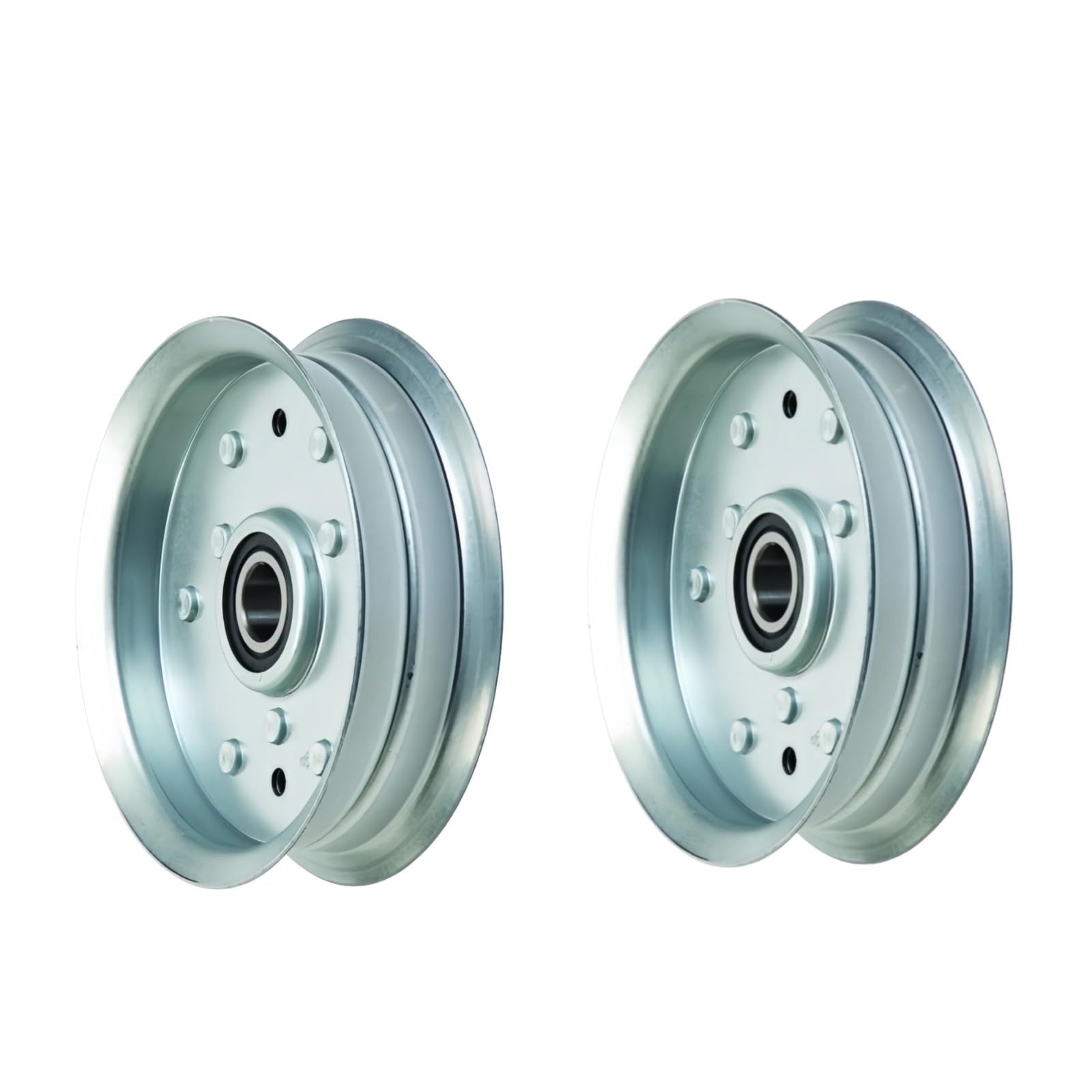 2PCS Flat Idler Pulley GY22082 GY20629 Fits for John Deere LA150 LA175