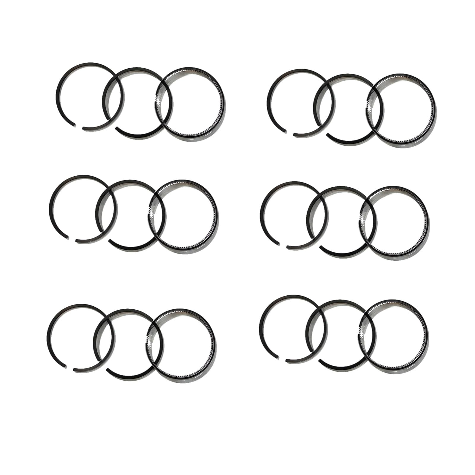 6PCS Piston Rings 20509932 Fits for Volvo D12D Engine (4.0Kx3.0x4.0mm)
