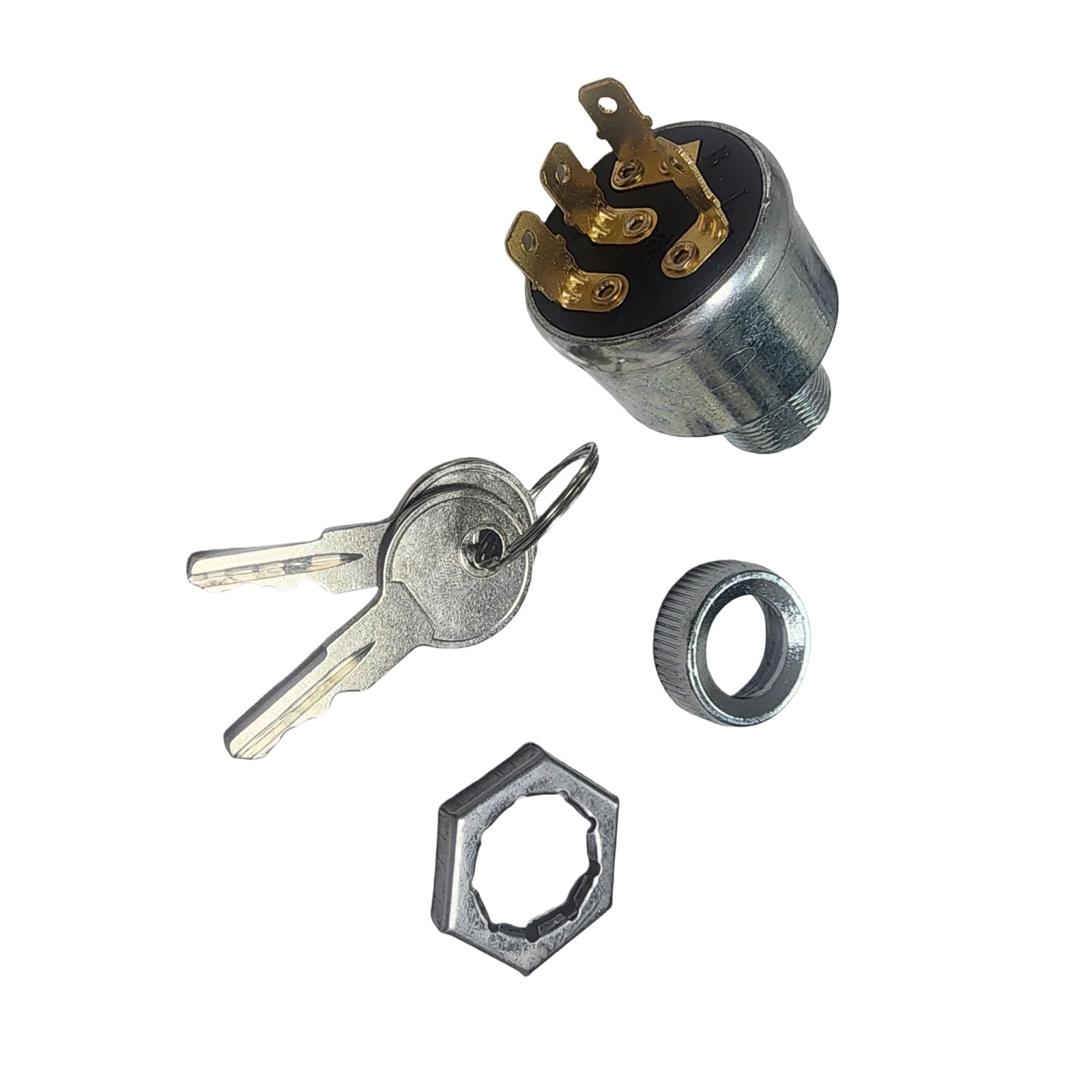Sgaorcpas 3PCS 4 pin 33639-G01 17955-G1 Engine Ignition Switch Lock Kit With Key for EZGO TXT PDS