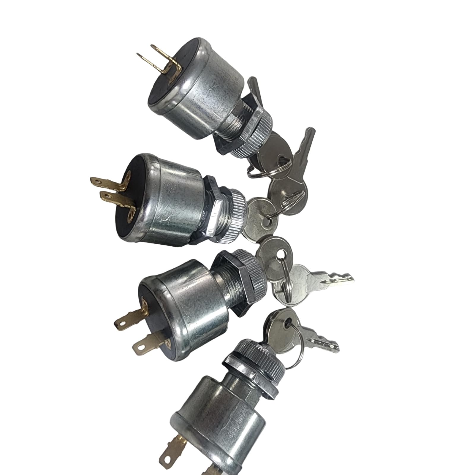 Sgaorcpas 4PCS 2 pin 33639-G01 17955-G1 Engine Ignition Switch Lock Kit With Key for EZGO TXT PDS