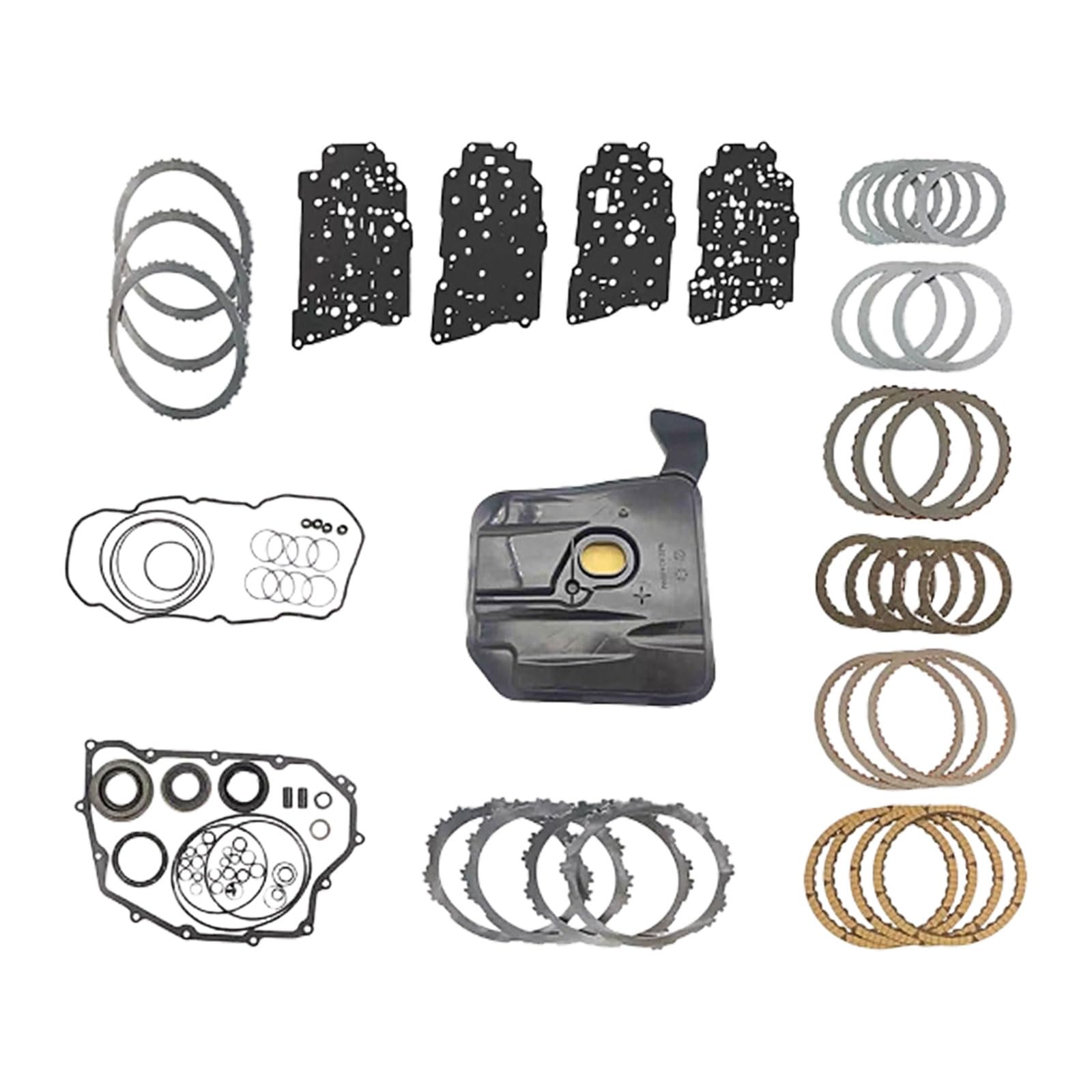 6F35 Transmission Master Rebuild Kit with Oil Pan Fits for Ford for Edge 09-17 Replace parts