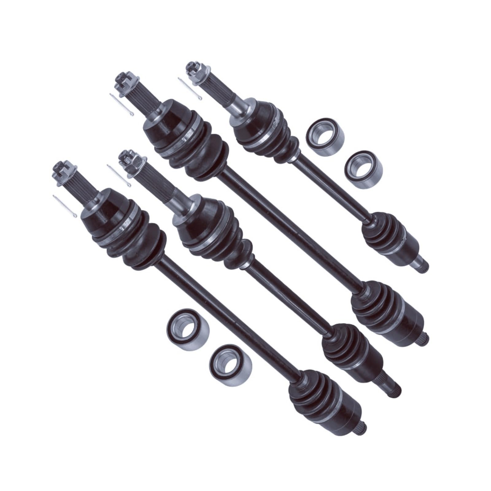 2 Group Front & Rear CV Axle with Bearing 1332-576 1332-648 Fits for Polaris Ranger 500 4X4 2X4 2007-2009