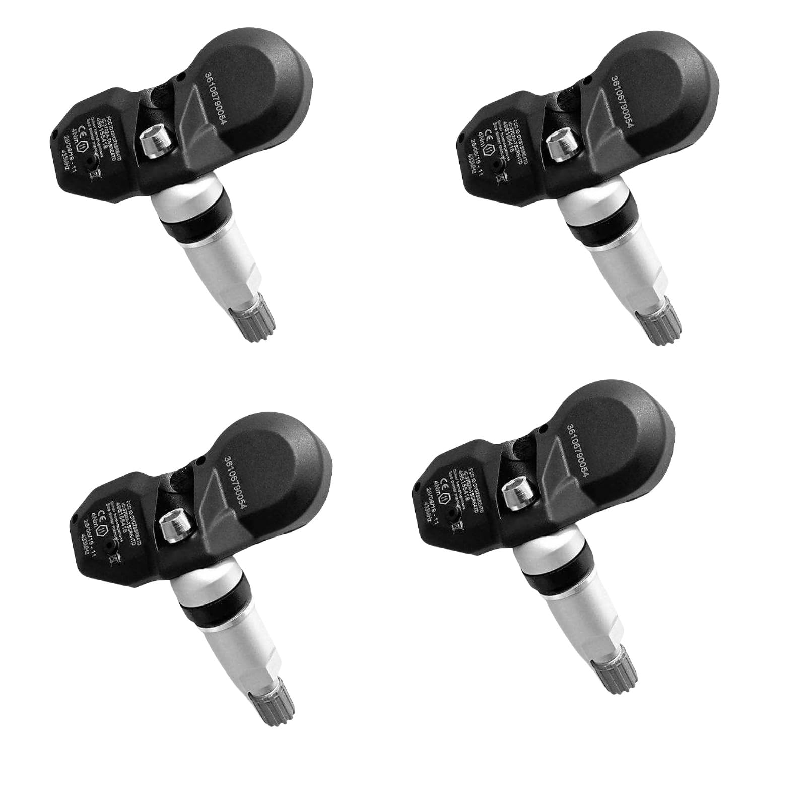 4pcs 7L0907275B 4D0907275C 7L0907275 Tire Pressure Monitoring Sensor 433MHz Fits for Volkswagen Touareg2002-2006