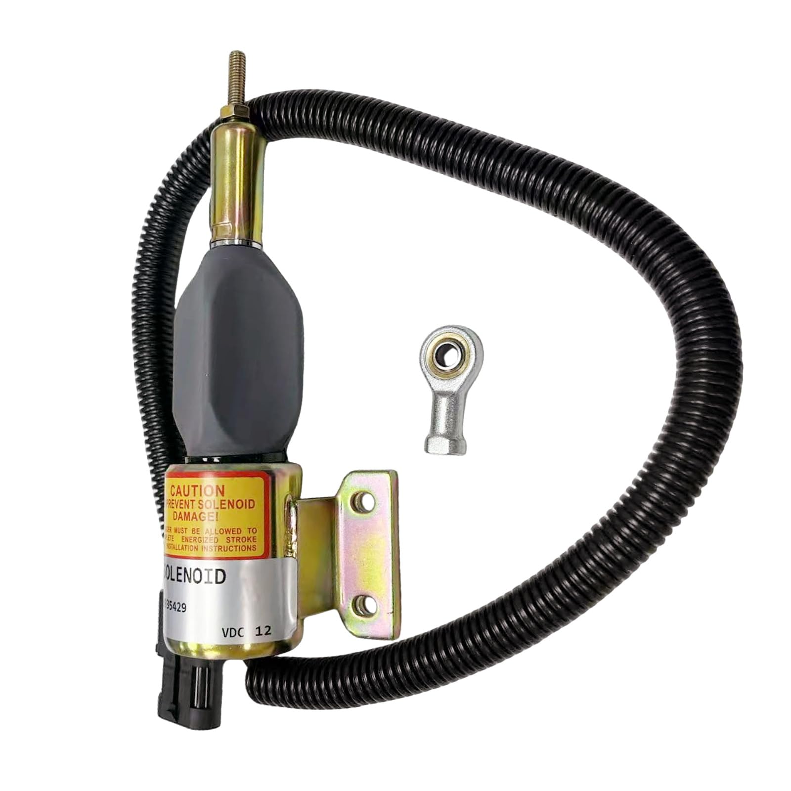 Fuel Shut Off Solenoid 3935429 3935431 3939702 SA-4755-12 SA-4892-12 Replacement for Cummins Engine 6BT 5.9L 12VDC