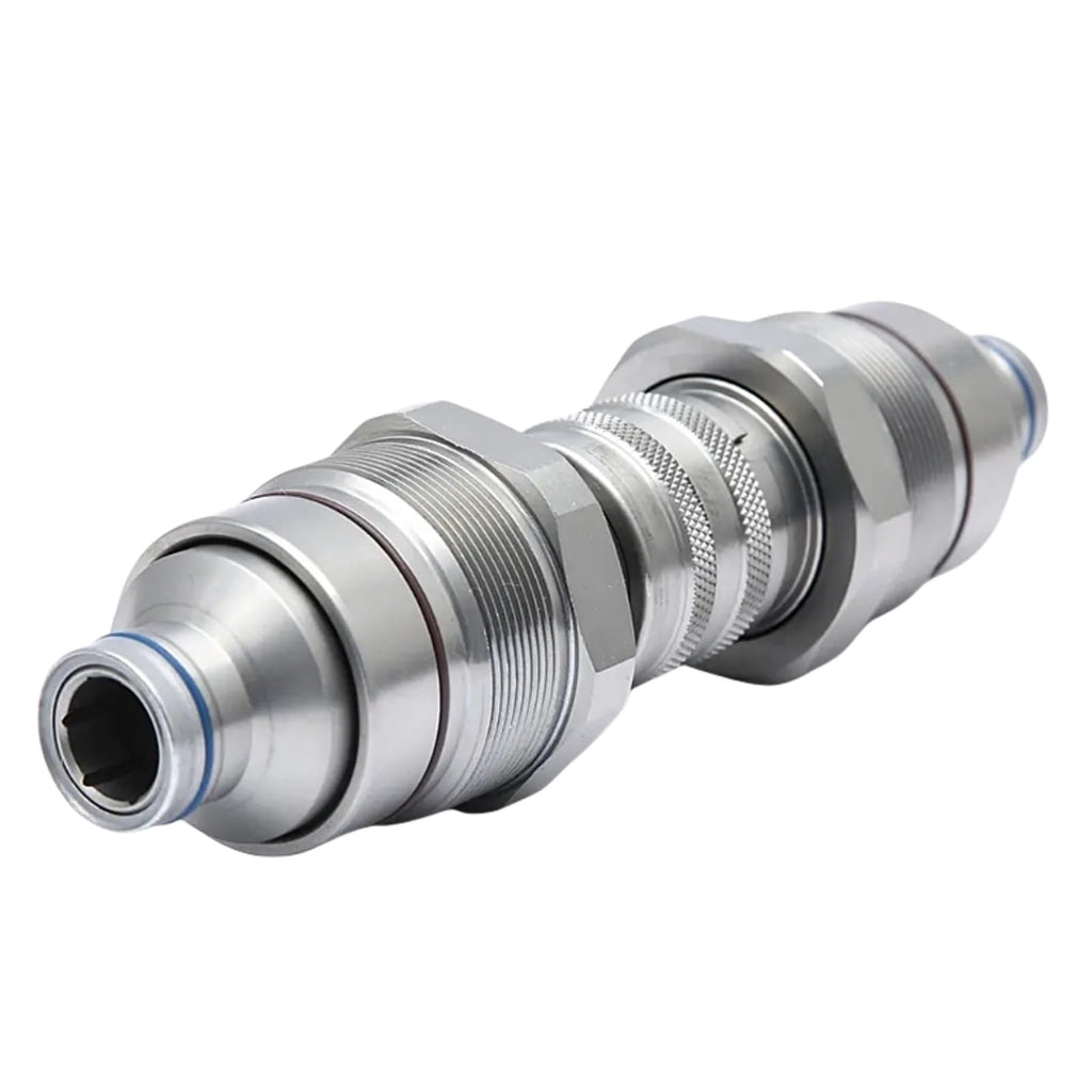 Flat Face Coupler Kit AT406475 47396760 V1311-77140 373-6967 Compatible with John Deere Skid Steer Loader 318E 319E 320E 323E 326E 328E 329E 332E 333E