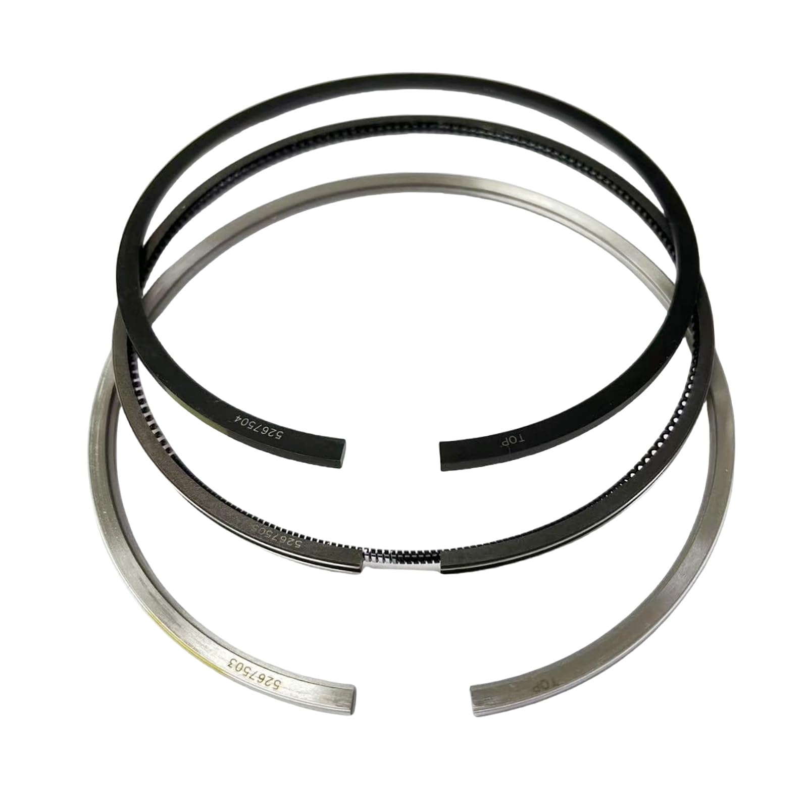 6PCS Piston Rings 4309114 Replacement for Cummins L9.3/6LT9.3 L9.5/6LT9.5 L9.3/QSL9.3 Engine (3.0Kx2.5x3.5mm)