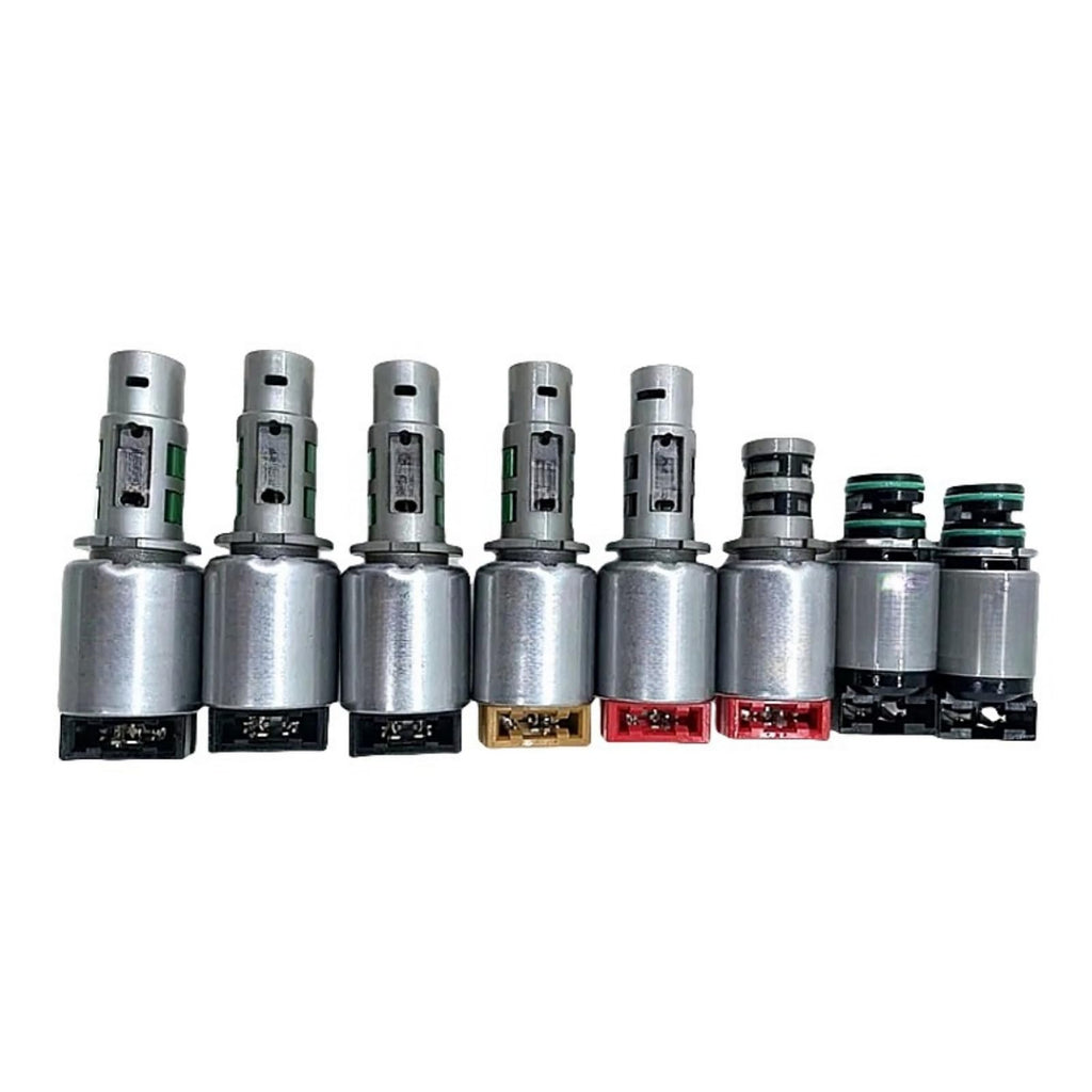 8PCS Transmission Solenoids A6MF1/2 A6LF1/2/3 Automatic Transmission Solenoid Kit 6 Speed Repalcement Fits for Elantra Grandeur Sonata Verna Veracruz Forte Optima Sorento Soul Lotze