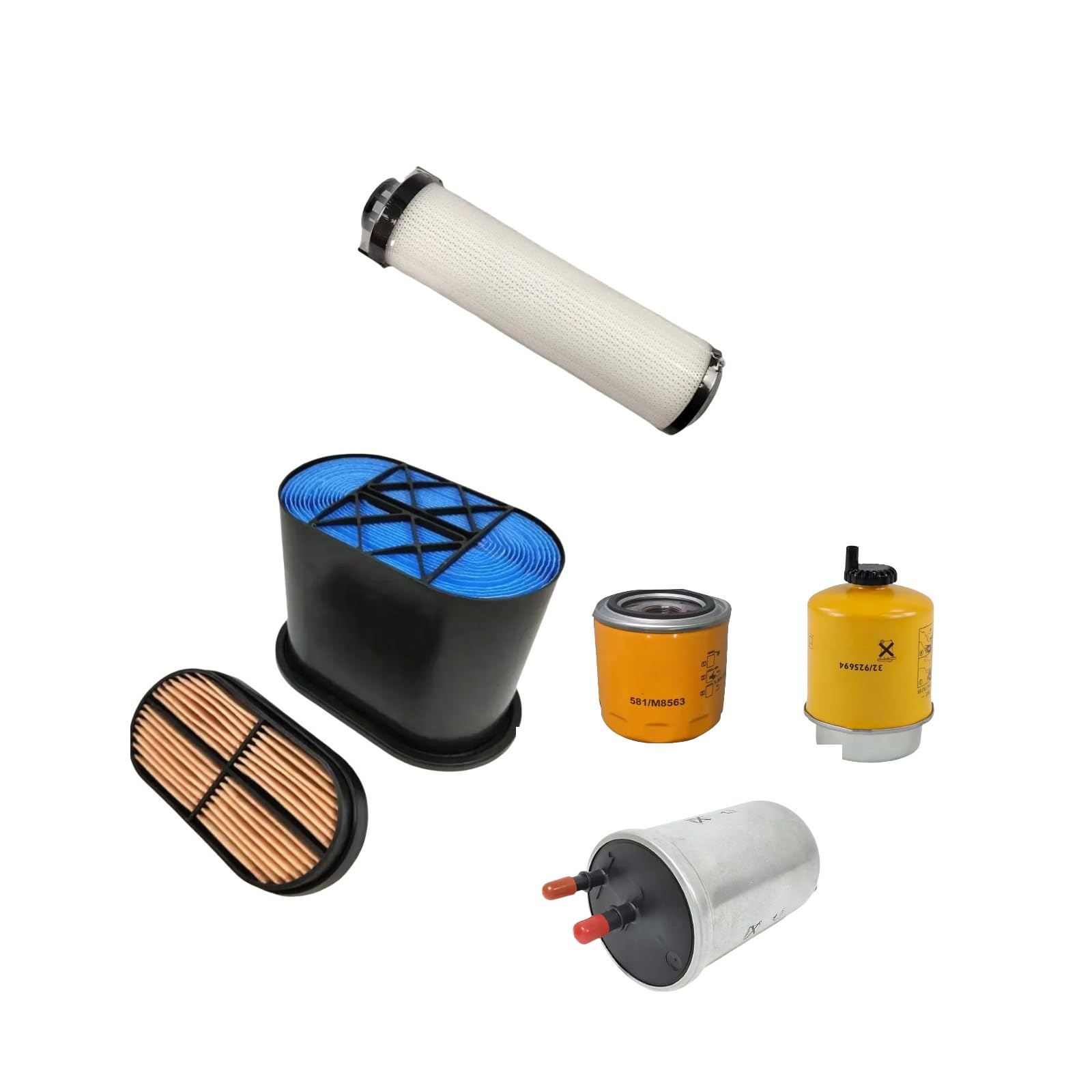 Filter Service Kit 32/925682 581/M8563 32/925346 32/925694 320/07057 Fits for JCB Engine 444 448 Backhoe Loader 3CX 4CX