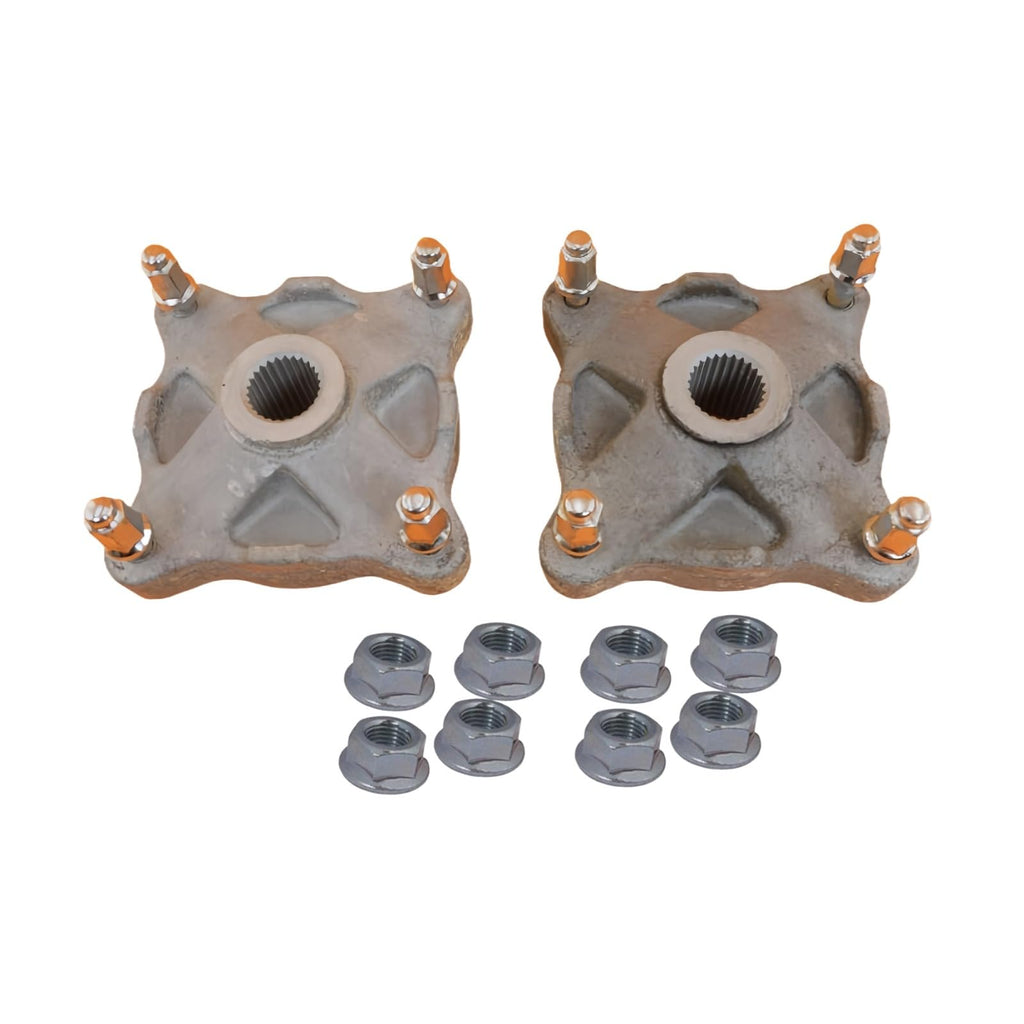 2X Rear Back Left &Right Wheel Hubs set with Wheel Nut Fits for Polaris Sportsman 400 01-02 500 96-02