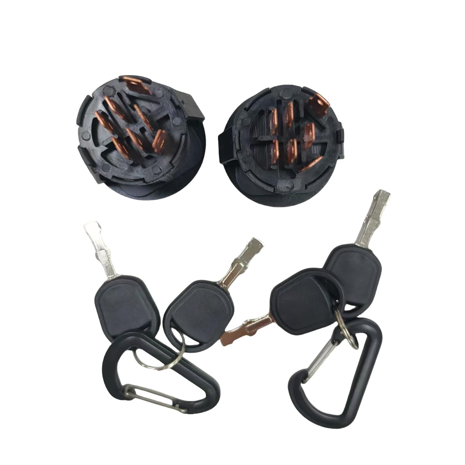 583068901 2PCS Ignition Switch with 2 Keys Fits for John Deere 155C L100 L105 L107 L110 L120 G110 Fits for Hus YTH1542XP YTH1848XP Replace parts
