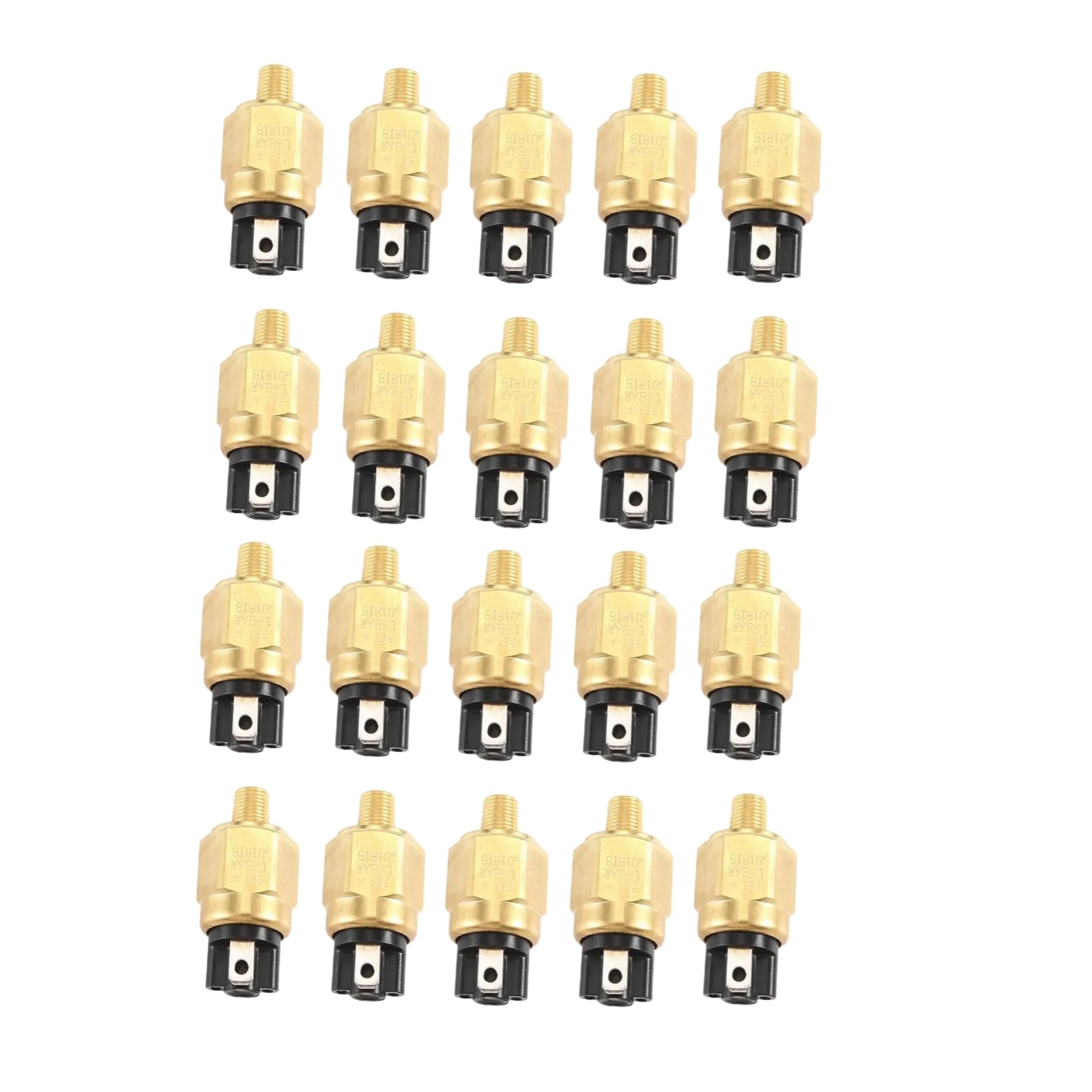 20pcs 09812682 Oil Pressure Sensor Sensor Oil Pressure Switch Fits for Excavator Replacement Accessories