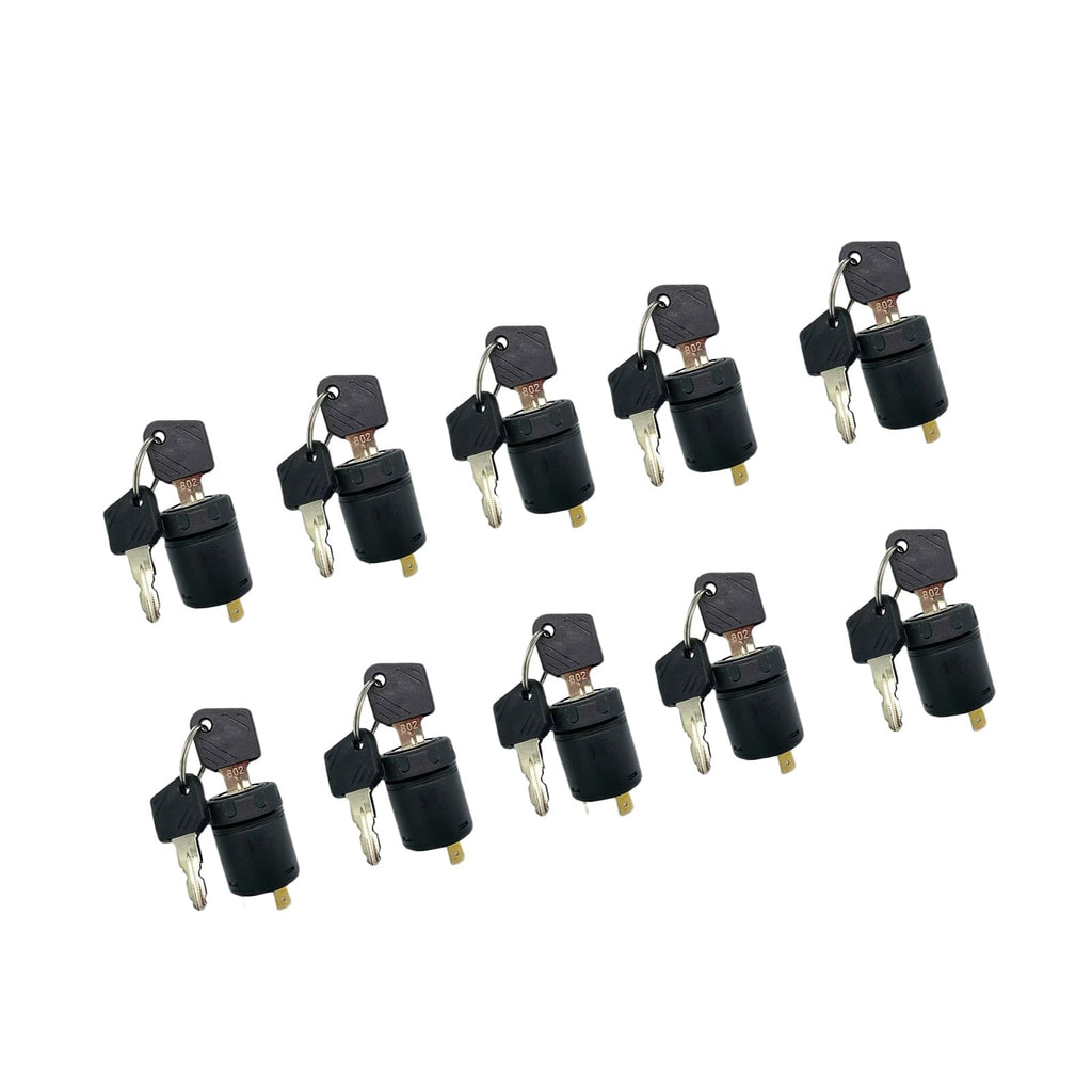 10pcs Start Ignition Switch with Keys 7915492618 Fits for LINDE Forklift 802 Replace parts