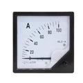 6L2-A 6L2A 100A Analog Panel Meter AMP Current Ammeter Gauge Pointer Ammeter 80*80mm Replace parts