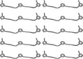 10PCS Overflow Return Piping 1626142502 16261-42502 Compatible for Kubota D905 D1005 D1105 D1305 Engine Replace parts