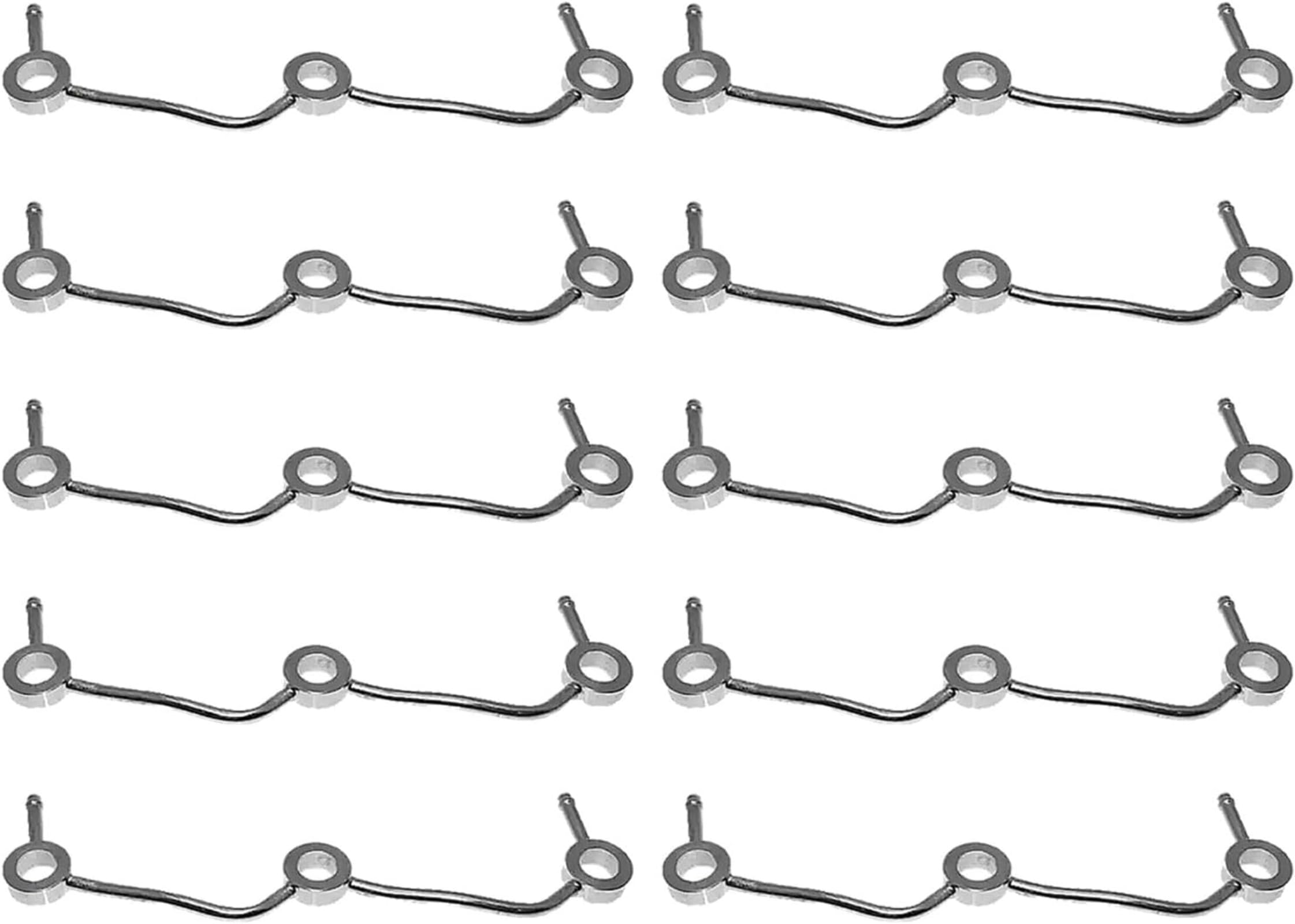 10PCS Overflow Return Piping 1626142502 16261-42502 Compatible for Kubota D905 D1005 D1105 D1305 Engine Replace parts