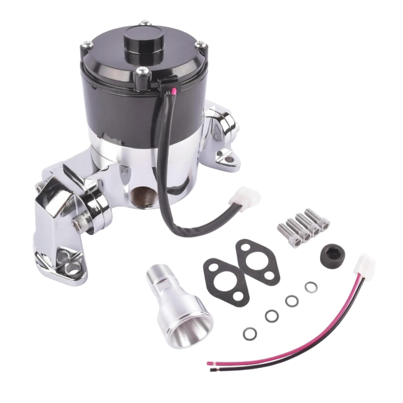 283327400 High Volume Flow Black Electric Water Pump Fits for Chevy Small Block 283-327-400 SBC 283-327-400