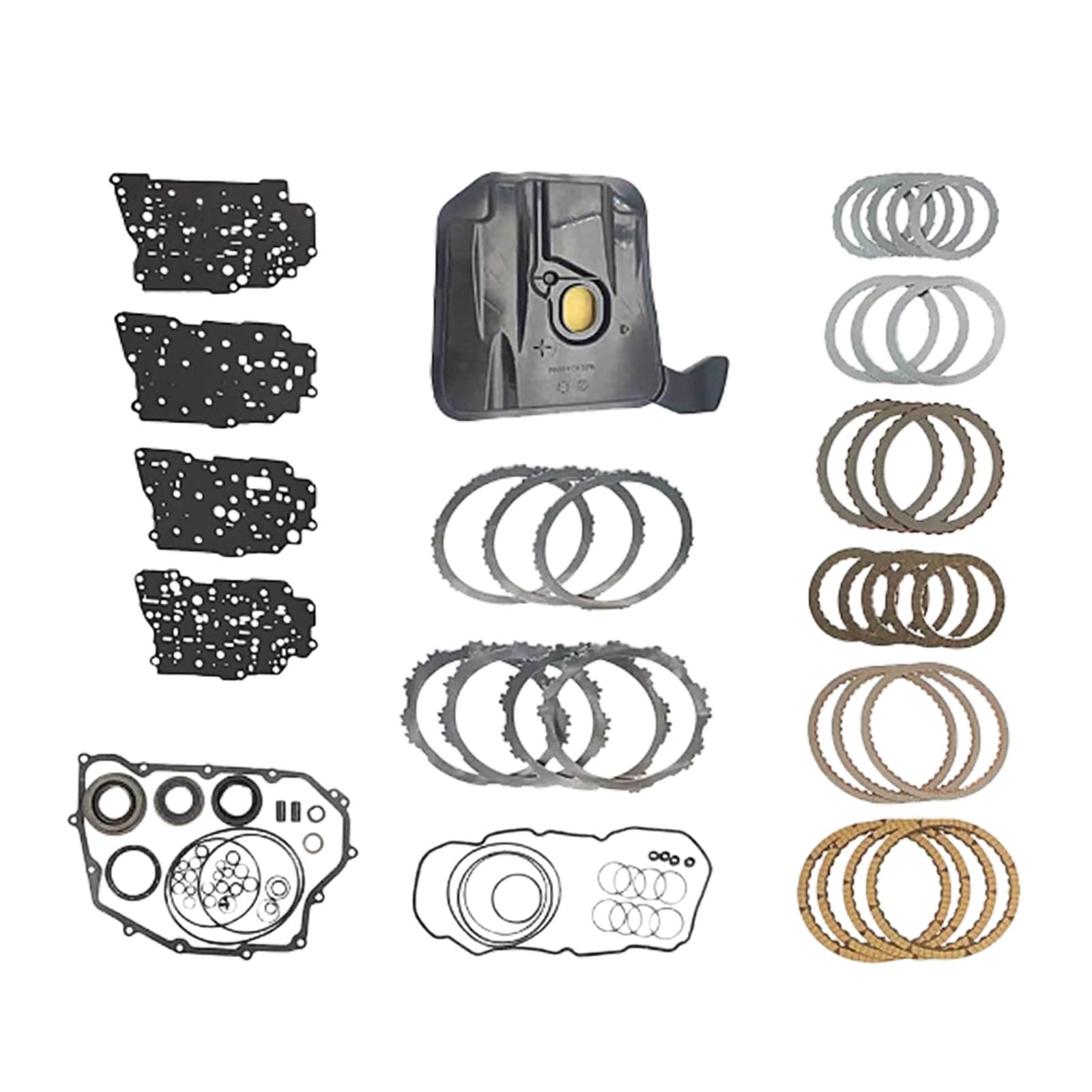 6F35 Transmission Master Rebuild Kit with Oil Pan Fits for Ford for Edge 09-17 Replace parts