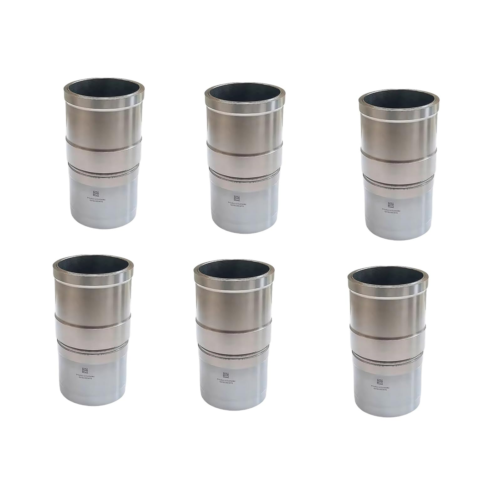 6PCS Cylinder Liner 3948095 3800328 Replacement for Cummins 6CT ISC QSC8.3 Diesel Engine Parts