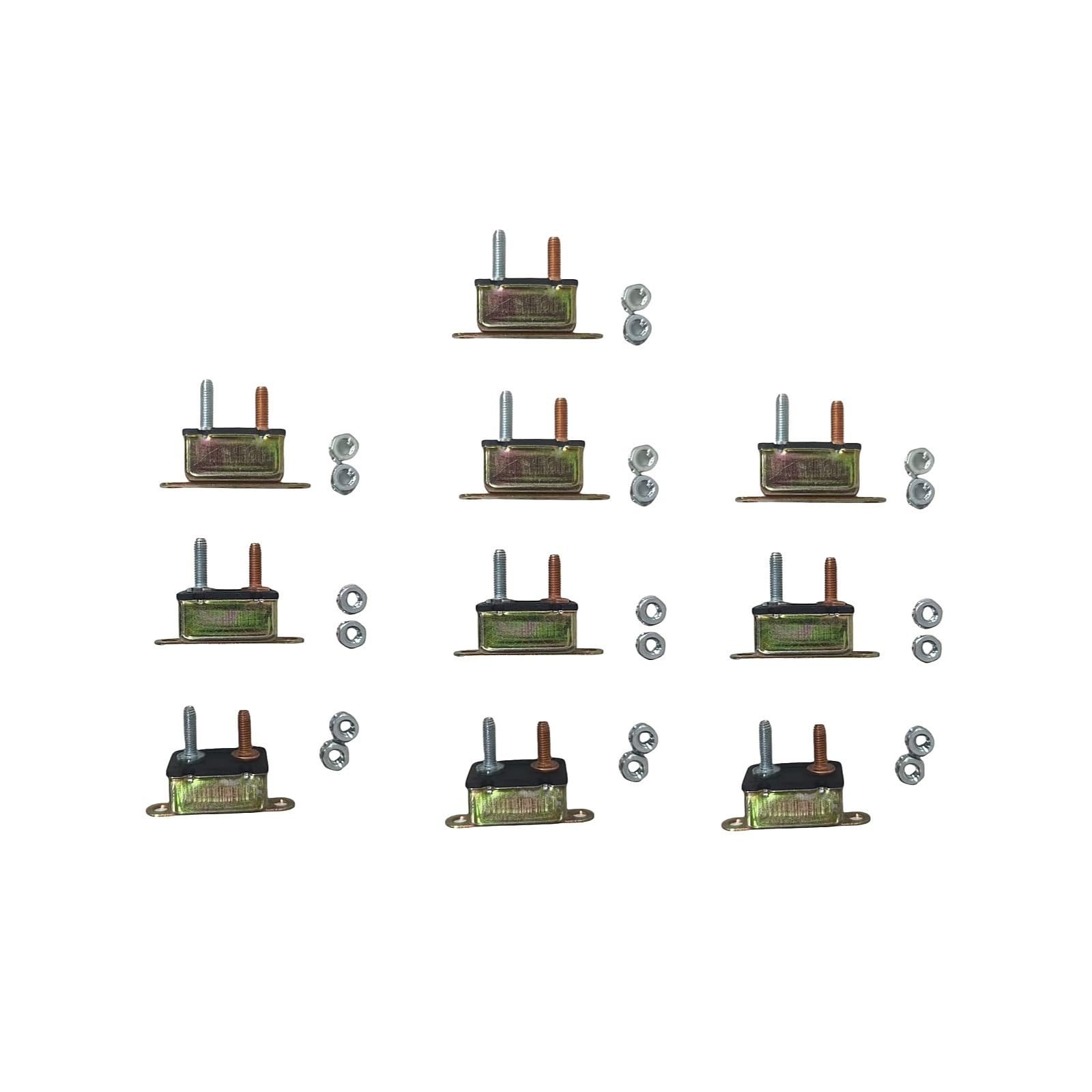 10PCS 12V 40 Amp Automatic Reset Circuit Breaker 190374 Fits for Miller Generator Trailblazer 325 FITS Bobcat 250 Big Blue 400D