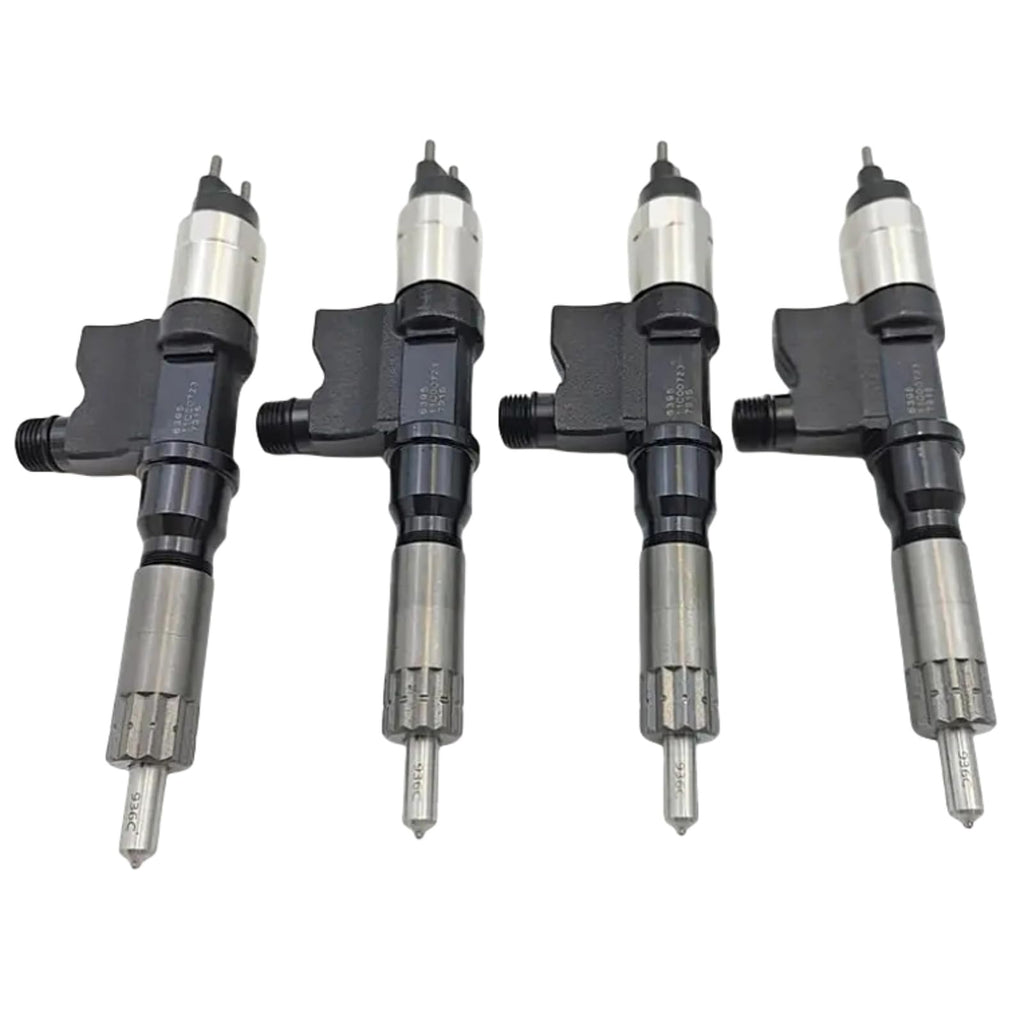 4pcs 095000-6395 Fuel Injector Compatible for ISUZU 5.2L 4HK1 7.8L 6HK1 Engine