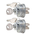 2PCS Ignition Switch 33-393 AM103286 Fits for John Deere 110 120 140 200 300 112 140 Replace parts