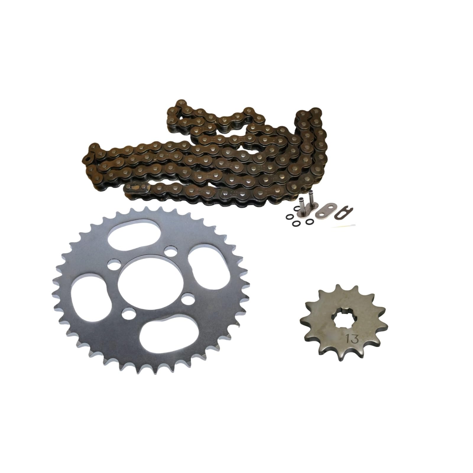 Drive Chain & Sprockets Kit Fits for Kawasaki KLX110 10-24  KLX110L 10-24