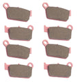 8PCS Rear Brake Pad 43082-1172 43082-1292 Fits for Honda Motorcycles Cr125 Cr250 Cr500 1987-2001