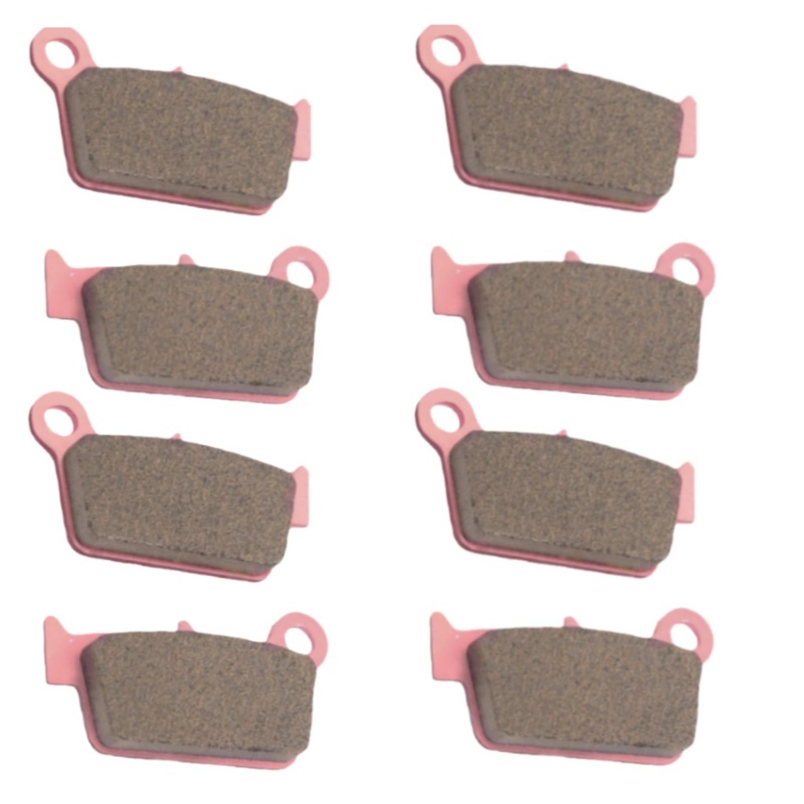 8PCS Rear Brake Pad 43082-1172 43082-1292 Fits for Honda Motorcycles Cr125 Cr250 Cr500 1987-2001