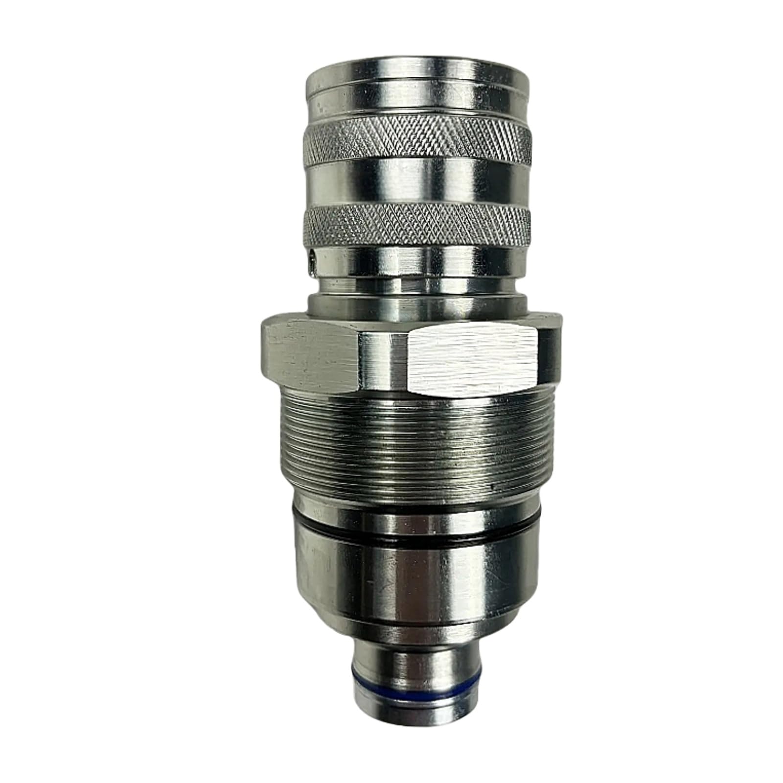 AT406475 7246802 Hydraulic Female Flat Face Quick Connect Coupler 48mm Thread Diameter Hydraulic Coupler Fits for Bobcat John Deere Skid Steer Loader 318E 319E 320E 323E 326E 328E 329E 332E
