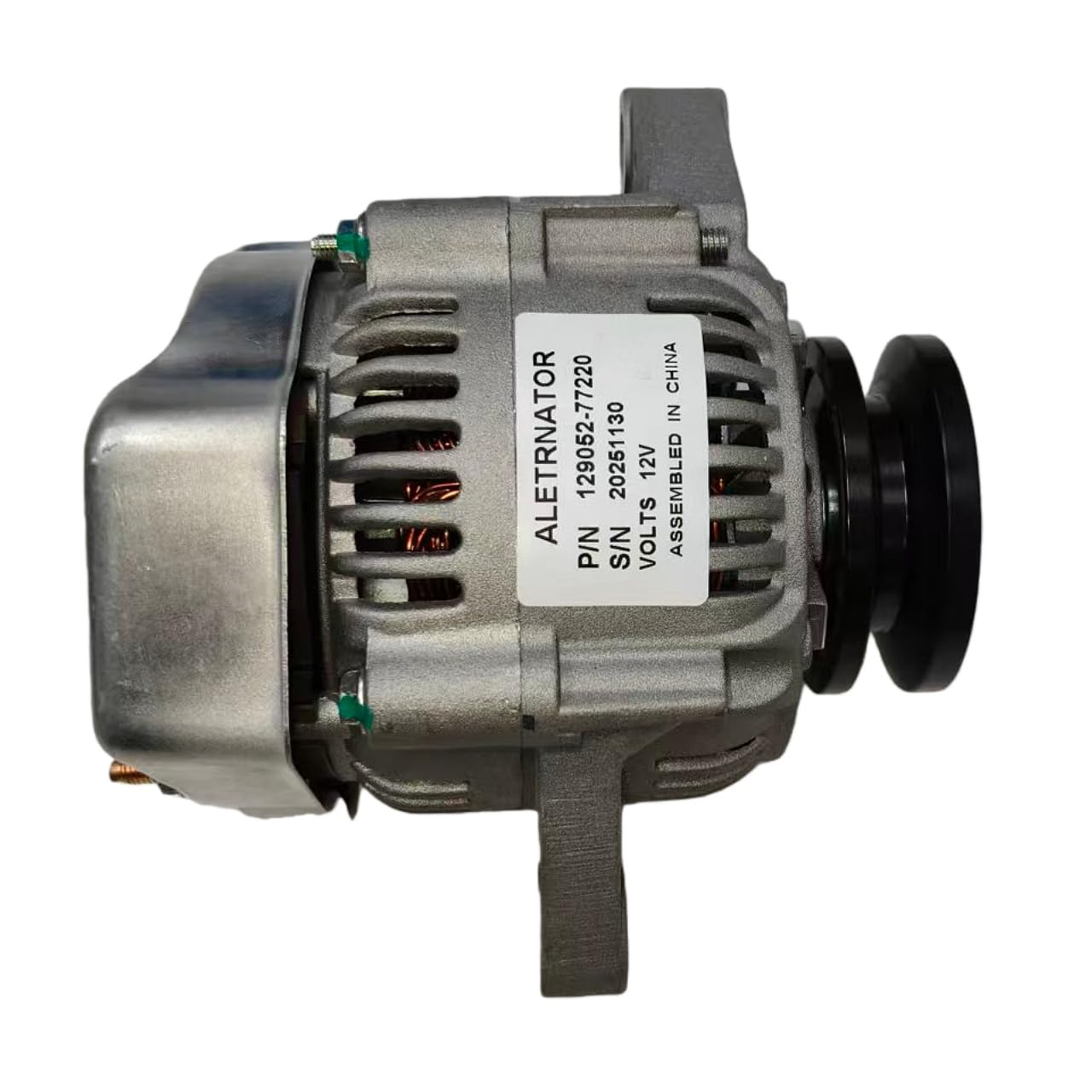 129052-77220 129052-77240 Alternator 12V 55 Amps Fits for Yanmar Engine 4TNE98 3TNV86CT 3TNV88C 4TNV86CT 4TNV88C for Skid Steer Loader HSL810
