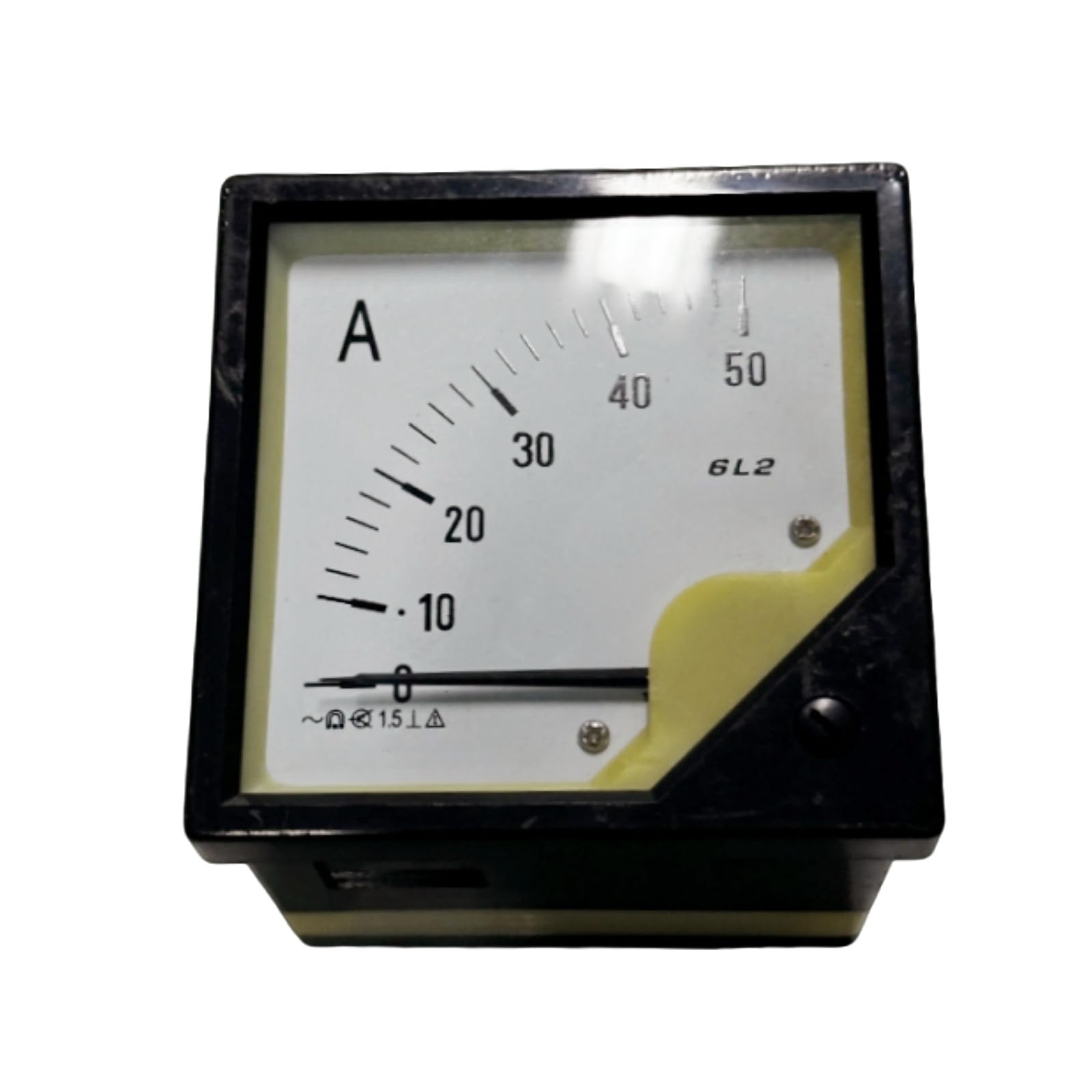 6L2-A 6L2A 50A Analog Panel Meter AMP Current Ammeter Gauge Pointer Ammeter 80*80mm Replace parts