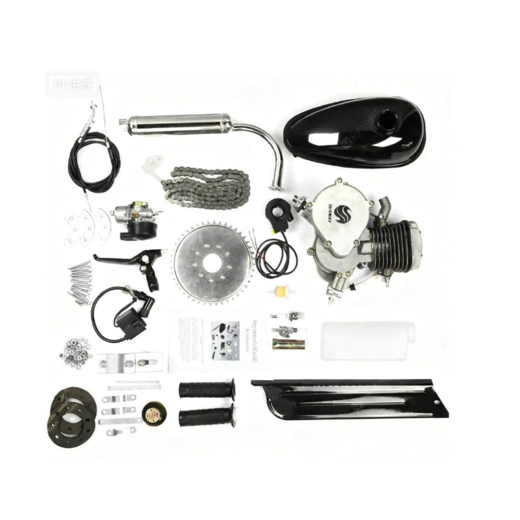 Gas Motor Engine Kit Fits for 80cc Bicycle Motorized 2-Stroke