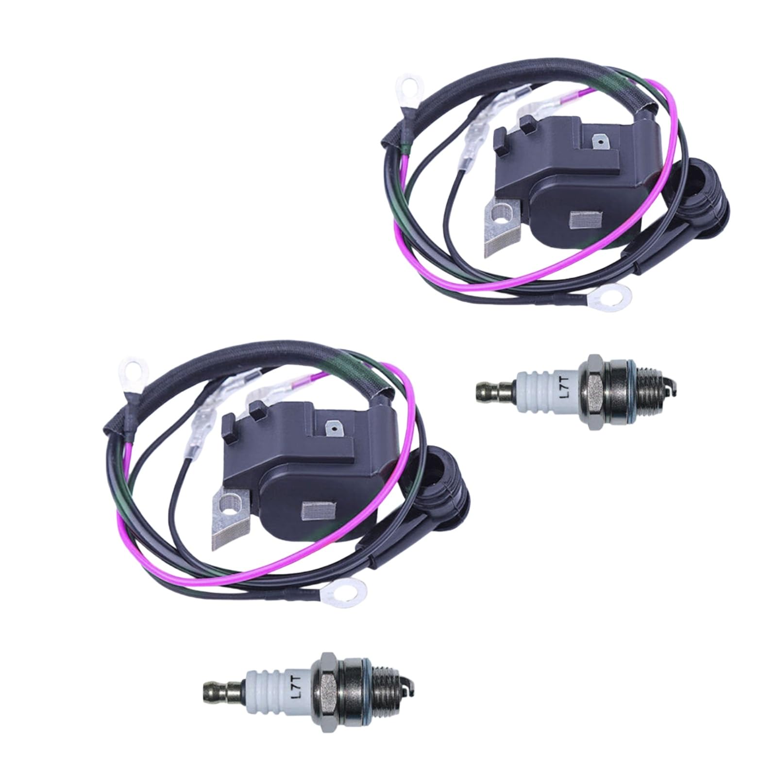 2 Set Ignition Coil with Spark Plug 0000-400-1306 Fits for STIHL MS250 MS230 MS210 021 023