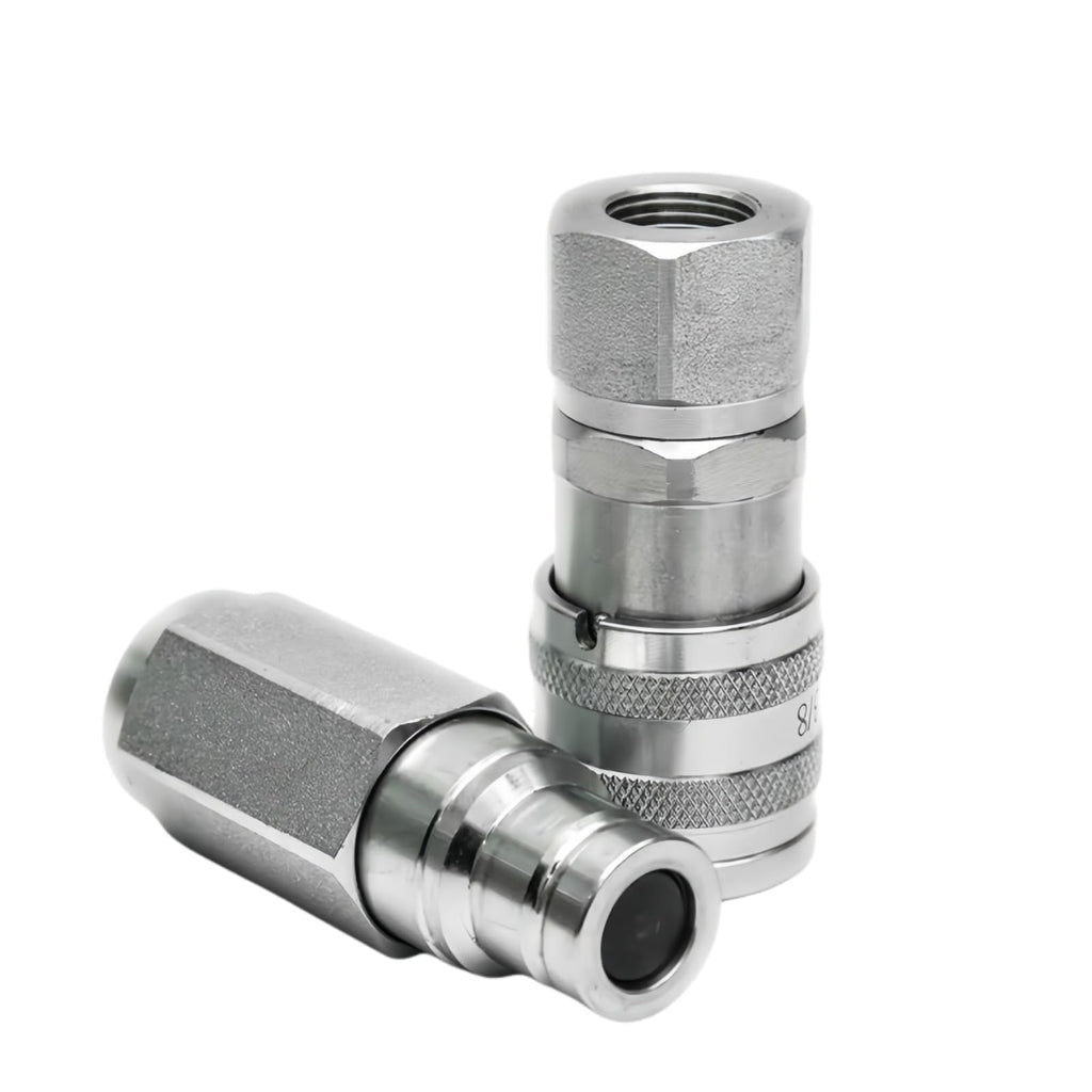 Male & Female Flat Face Coupler Kit 153-2994 153-2995 For Caterpillar CAT Excavator Loader Truck 1532995 1532994