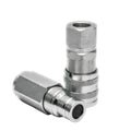 Male & Female Flat Face Coupler Kit 153-2994 153-2995 For Caterpillar CAT Excavator Loader Truck 1532995 1532994