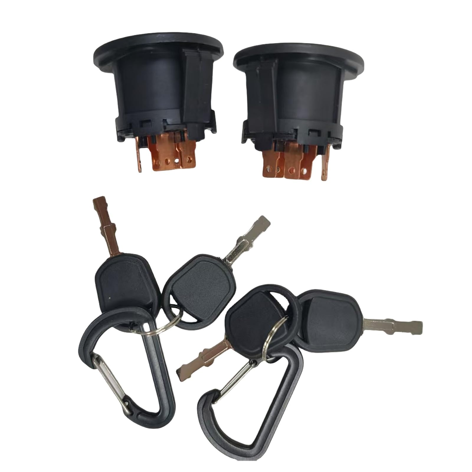 583068901 2PCS Ignition Switch with 2 Keys Fits for John Deere 155C L100 L105 L107 L110 L120 G110 Fits for Hus YTH1542XP YTH1848XP Replace parts