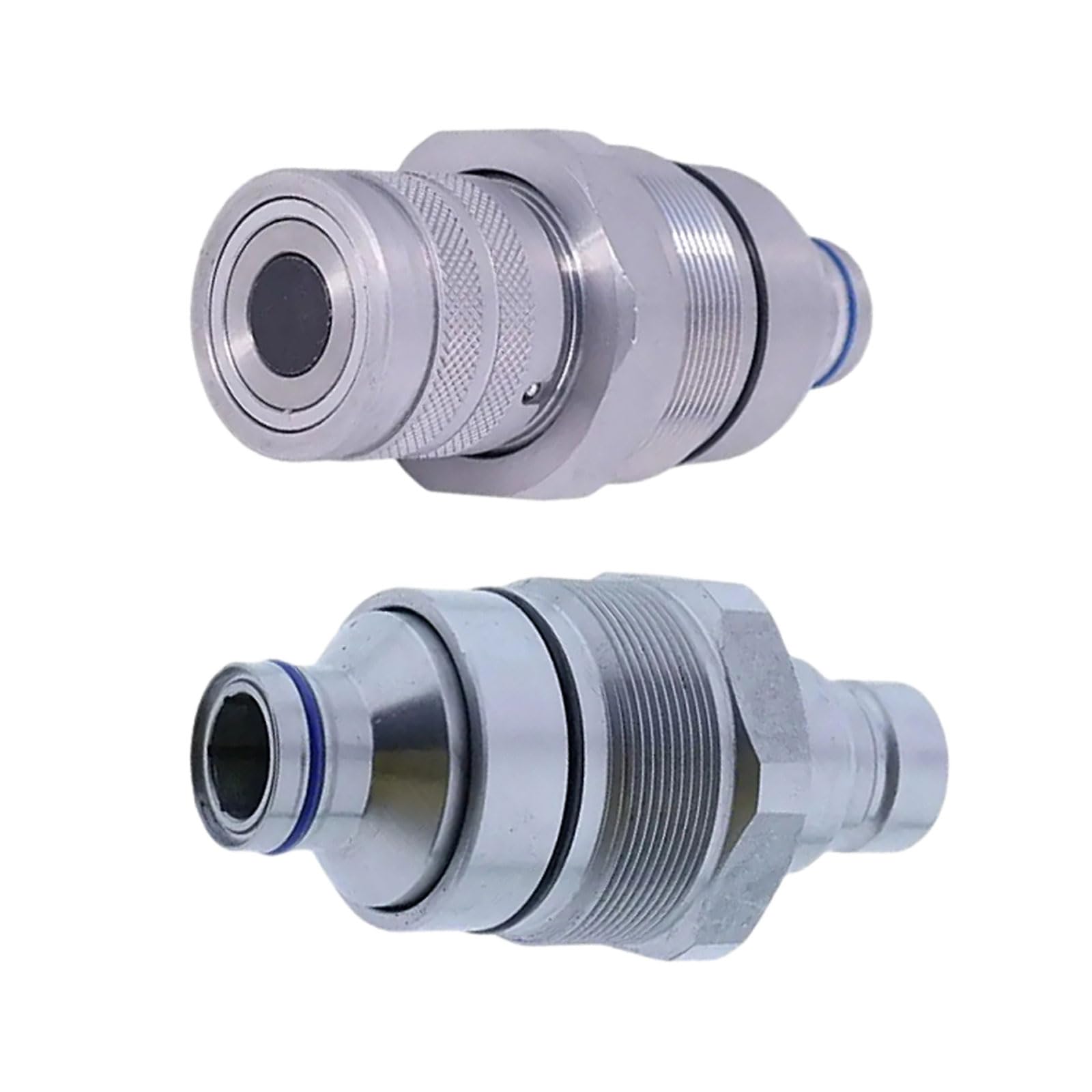 7246802 7246799 1/2 Hydraulic Male & Female Flat Face Quick Connect Coupler Set 48mm Thread Diameter Fits for Bobcat Skid Steer