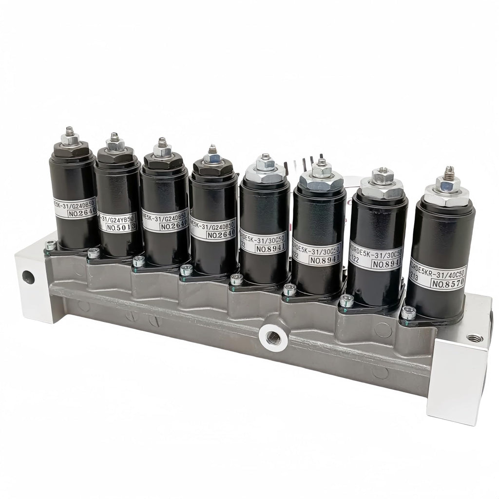 Solenoid Valve Assembly YN35V00047F1 YN35V00047F2 87338533 Compatible with Kobelco Excavator SK210DLC-8 SK215SRLC SK235SR-2 SK235SR-1E SK485-8 SK210-8 ED195-8 KWE5K-31