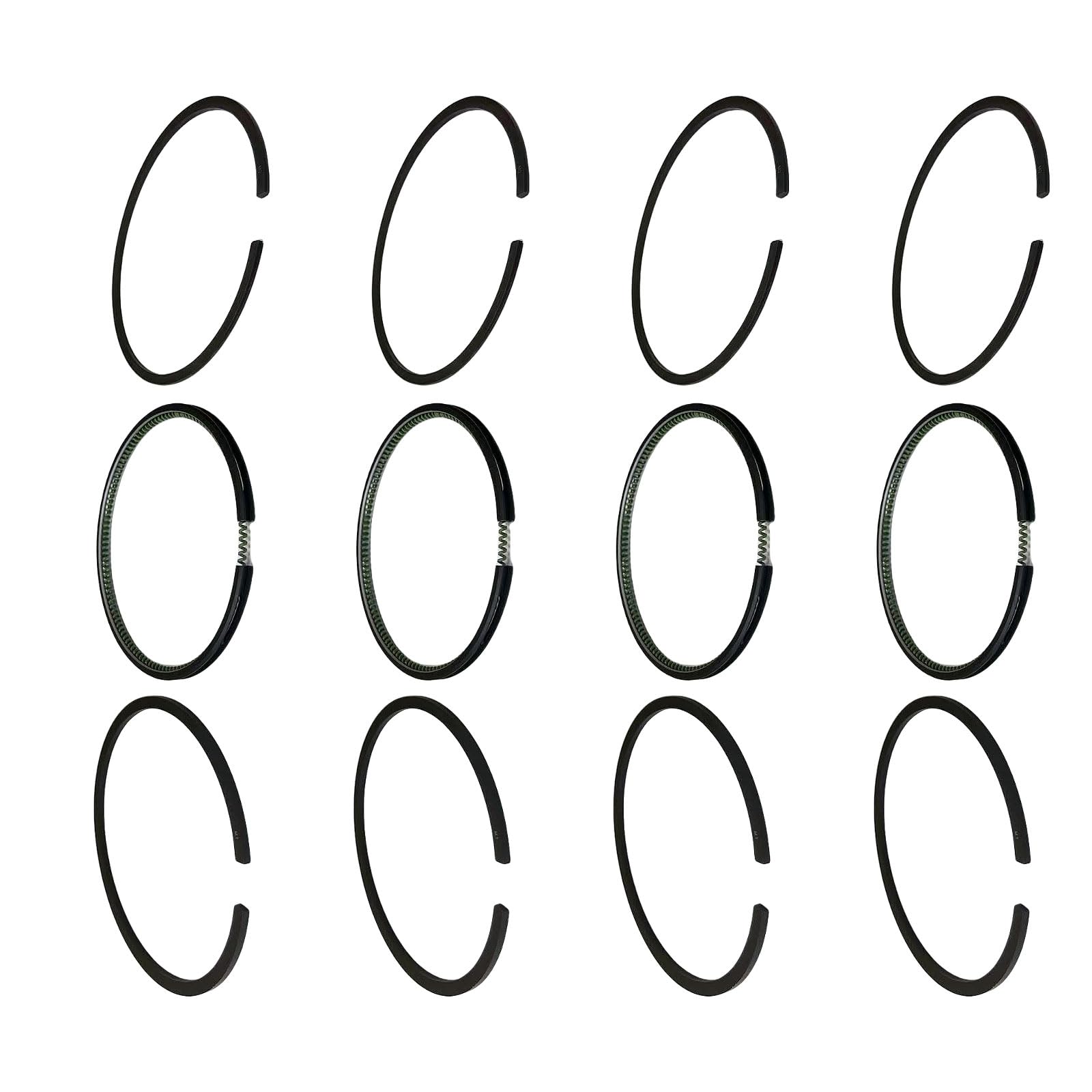 4 Sets C240 Piston Rings Compatible with Isuzu TCM Komatsu FD15 FD20 Forklifts & Truck Replacement
