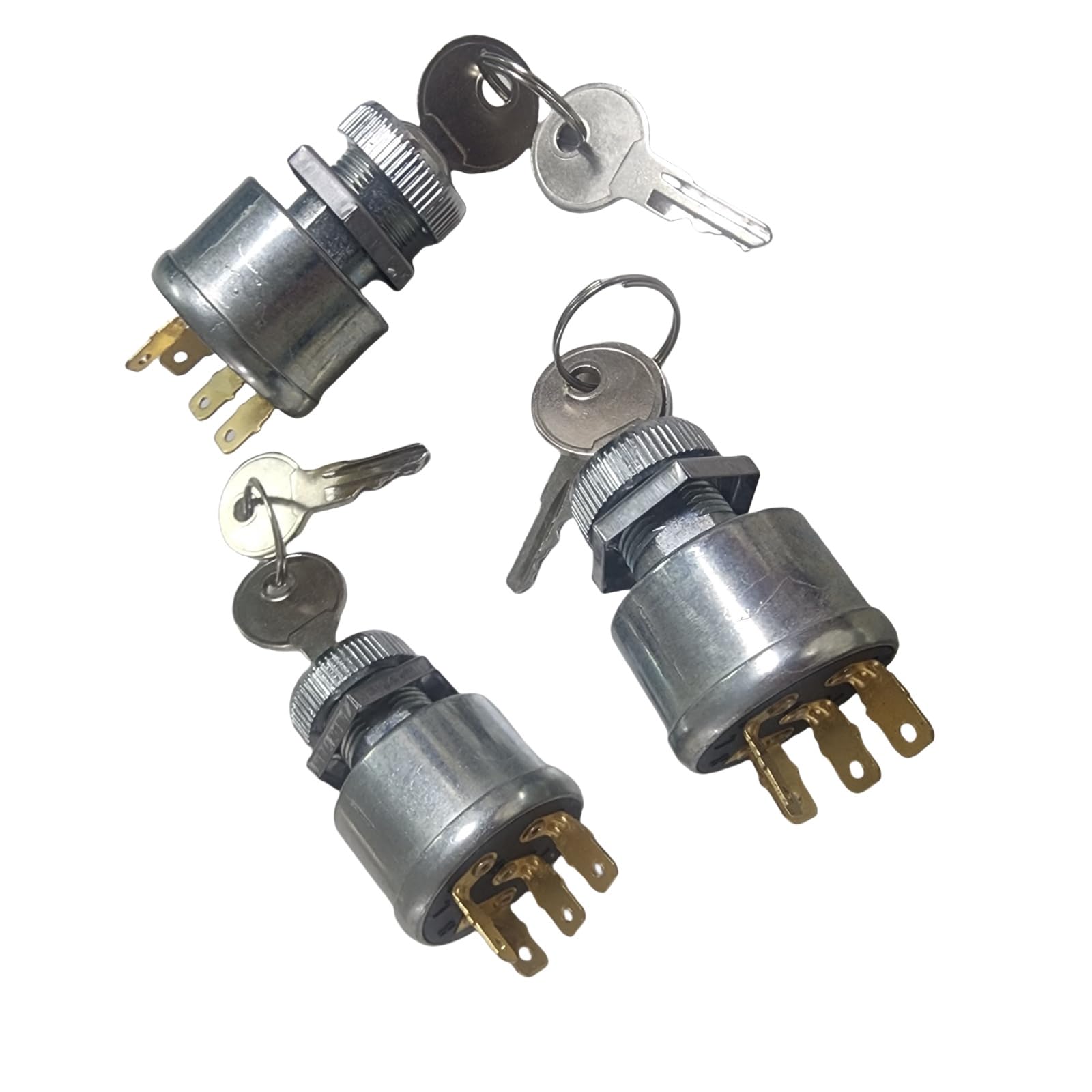 Sgaorcpas 3PCS 4 pin 33639-G01 17955-G1 Engine Ignition Switch Lock Kit With Key for EZGO TXT PDS