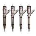 4pcs 97303657 0986435504 0445120027 97780144 Diesel Fuel Injector Fits for GM Chevy 6.6L Duramax LLY Engine Silverado 2500HD 3500 Sierra 2500HD 3500, 2004-2005