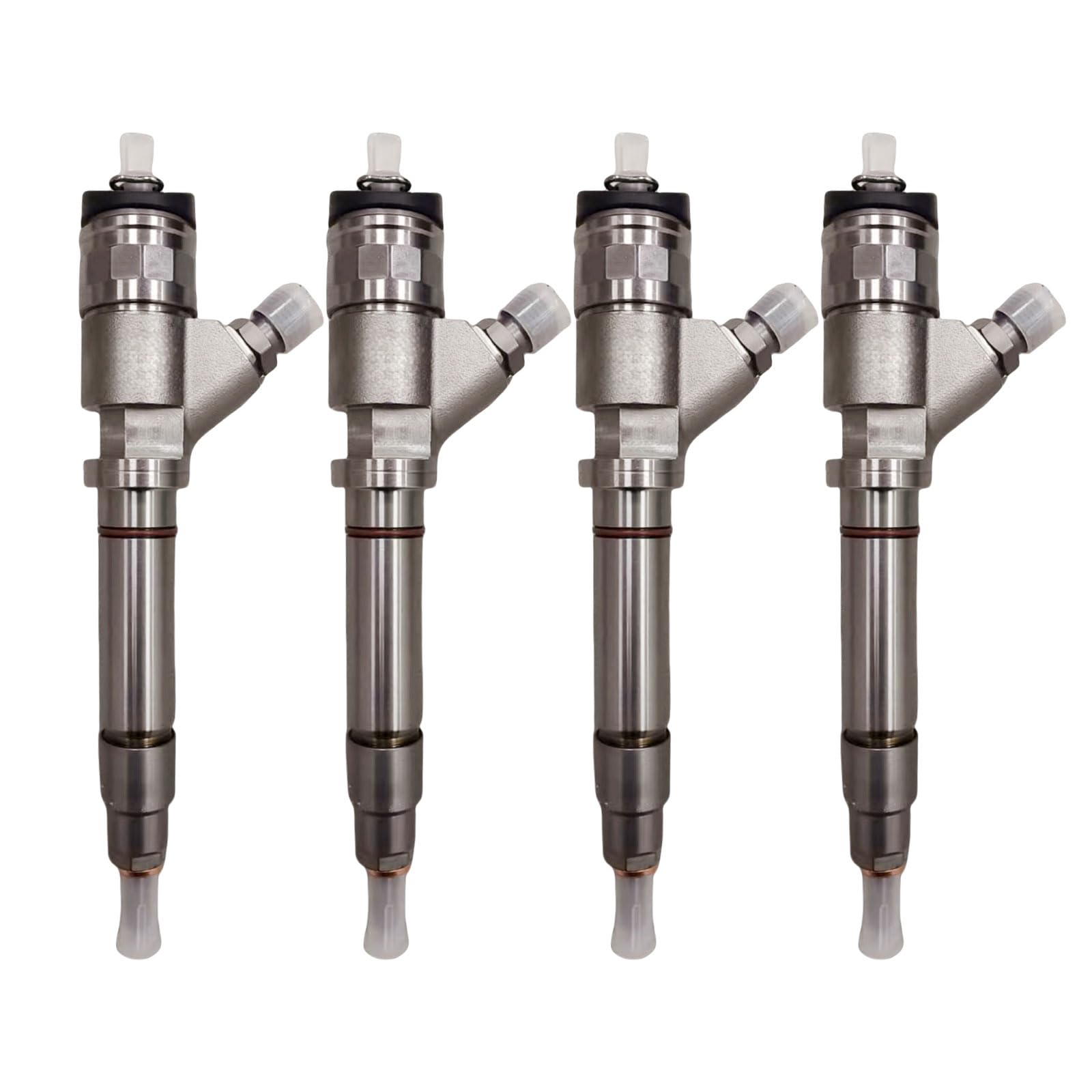 4pcs 97303657 0986435504 0445120027 97780144 Diesel Fuel Injector Fits for GM Chevy 6.6L Duramax LLY Engine Silverado 2500HD 3500 Sierra 2500HD 3500, 2004-2005