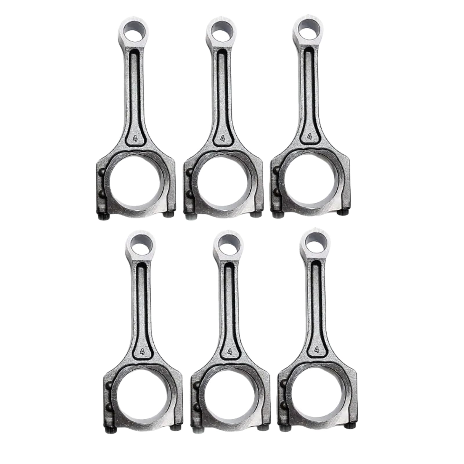 6pcs Connecting Rod 719620-23100 71962023100 Compatible with Yanmar 3T72-LTB 3TN72 3T72 3T72HA 3T72HL 3T72SB Engine