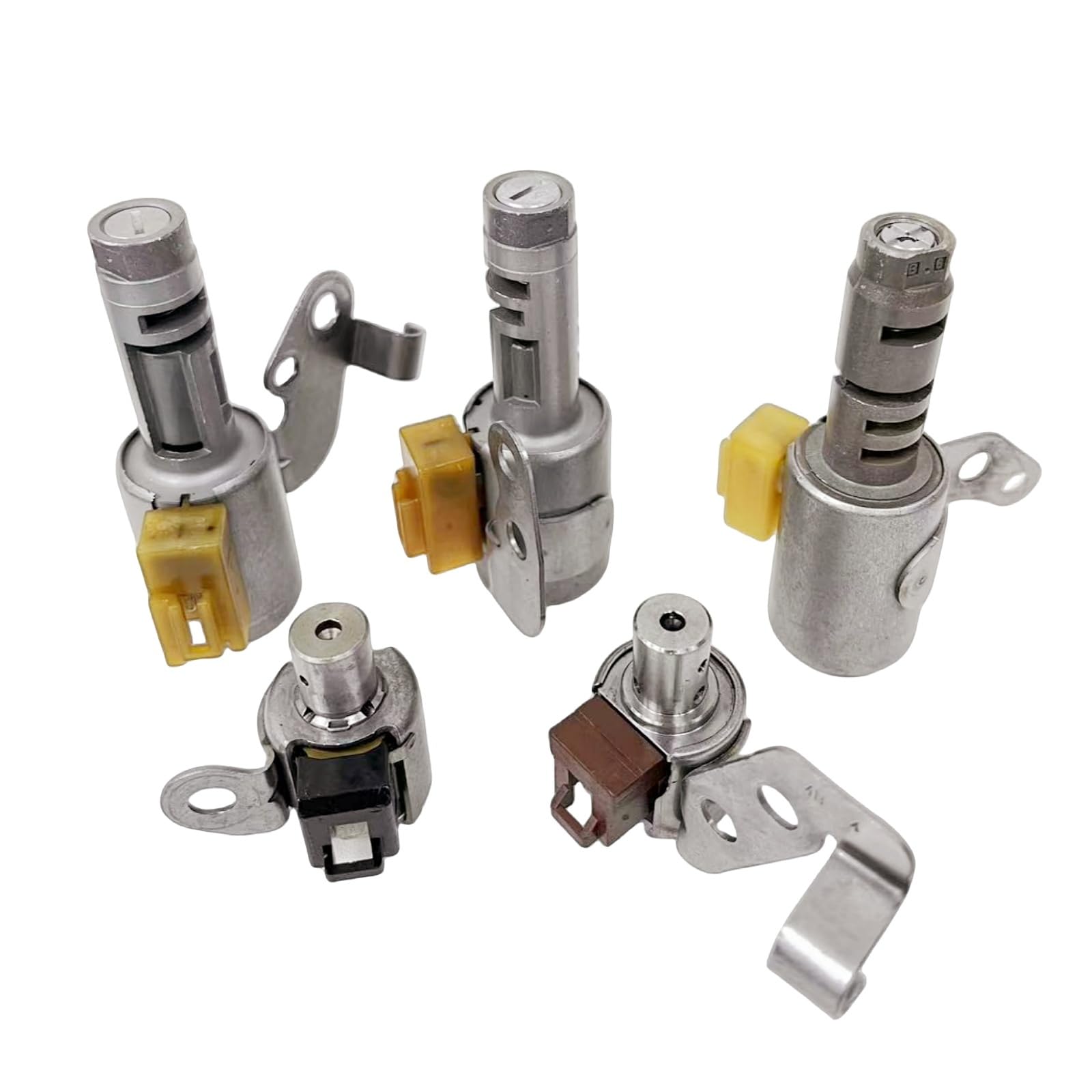 U140E U240E U241E 35240-32010 Transmission Solenoids Kit 5PCS/Set Fits for Lexus for Toyota for Solara for Celica for RAV4 for Camry for ES300 for RX300 Replace parts