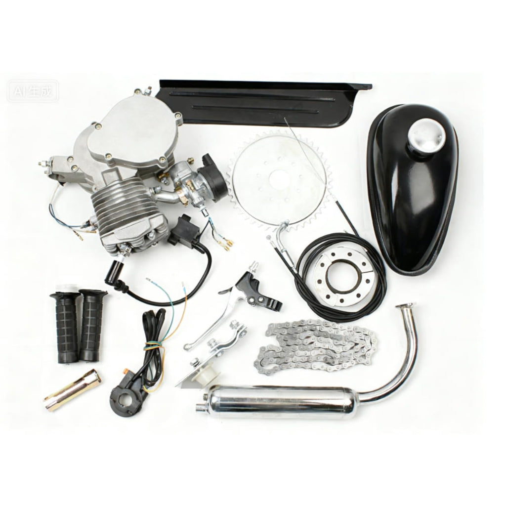 Gas Motor Engine Kit Fits for 80cc Bicycle Motorized 2-Stroke